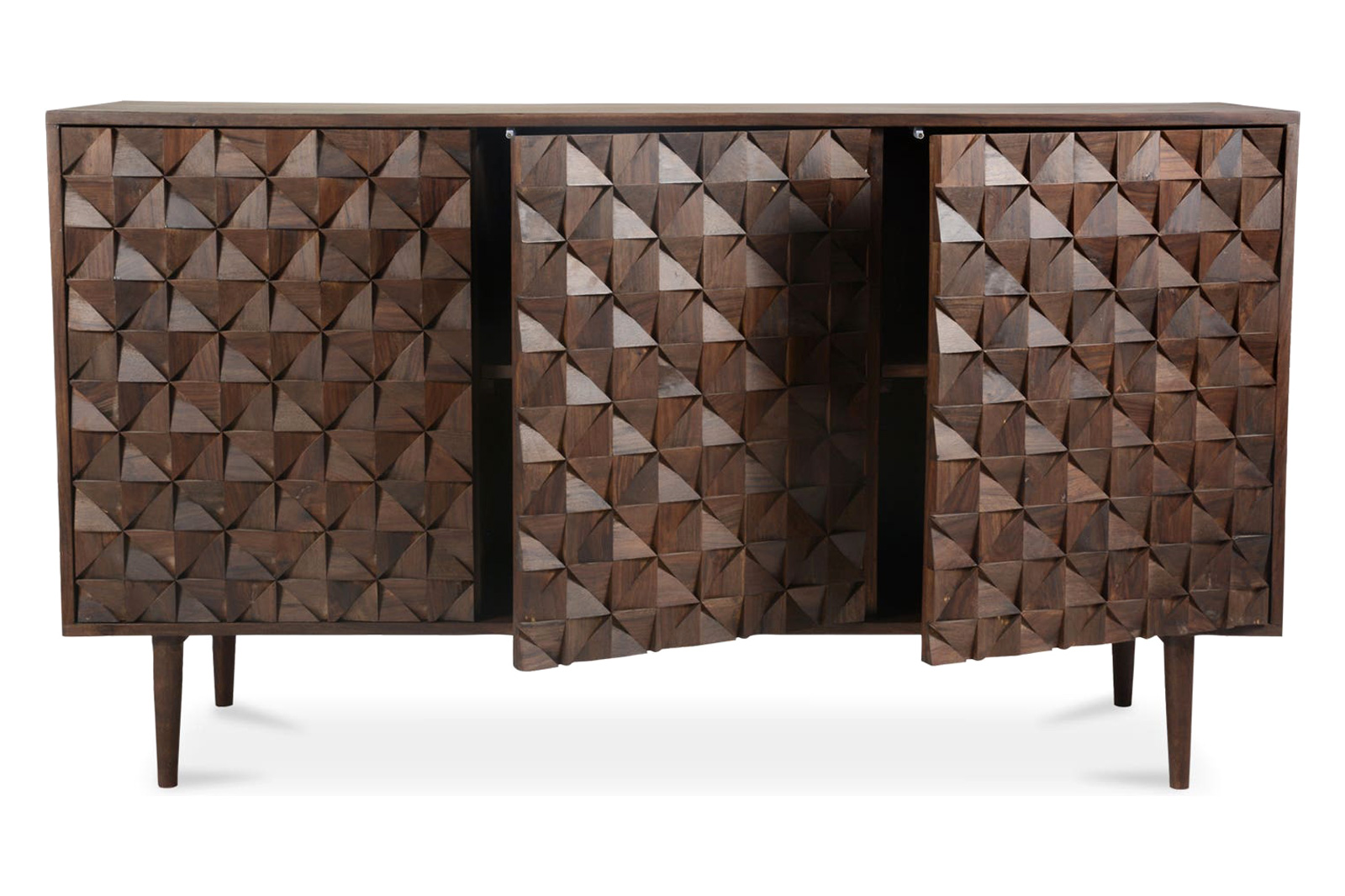 Moe's Pablo 3 Door Sideboard - Dark Brown