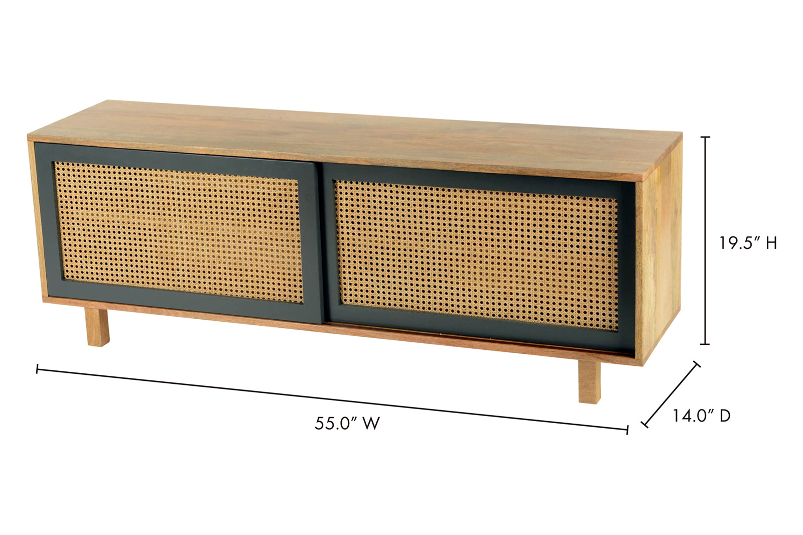 Moe's Ashton Media Console - Natural