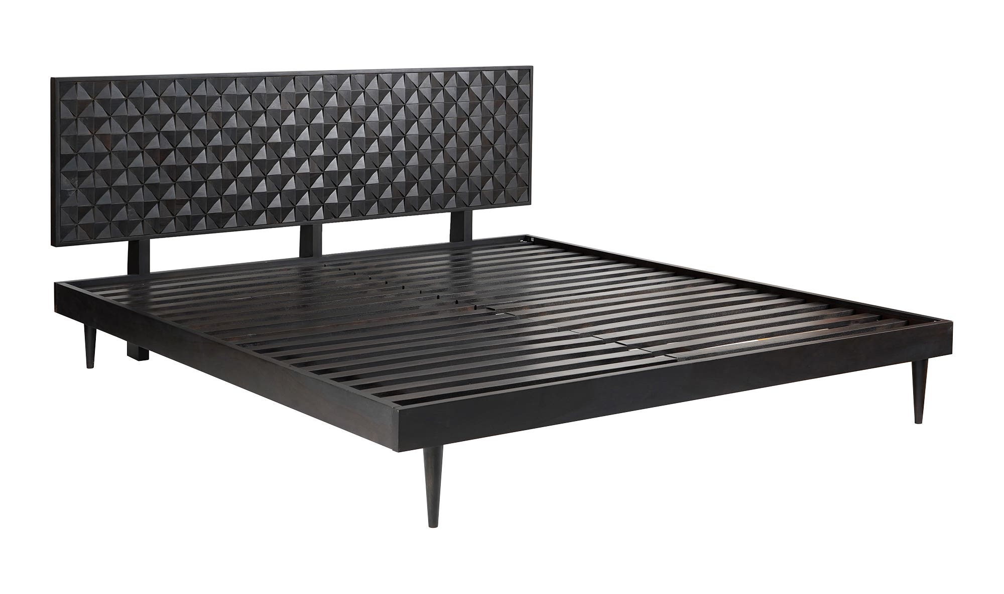 Moe's Pablo Mid-Century Modern Queen Size Bed - Black