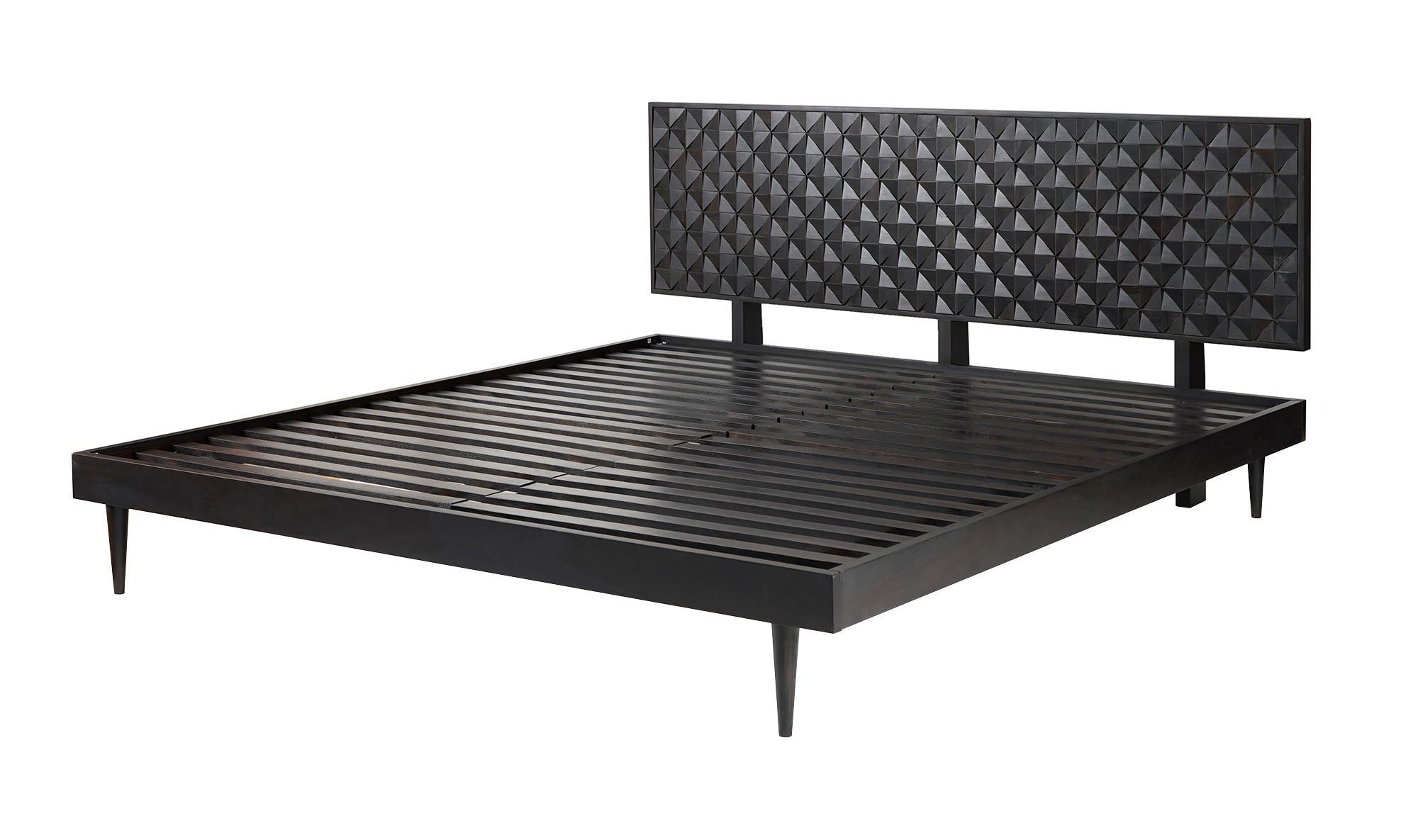 Moe's Pablo Mid-Century Modern Queen Size Bed - Black