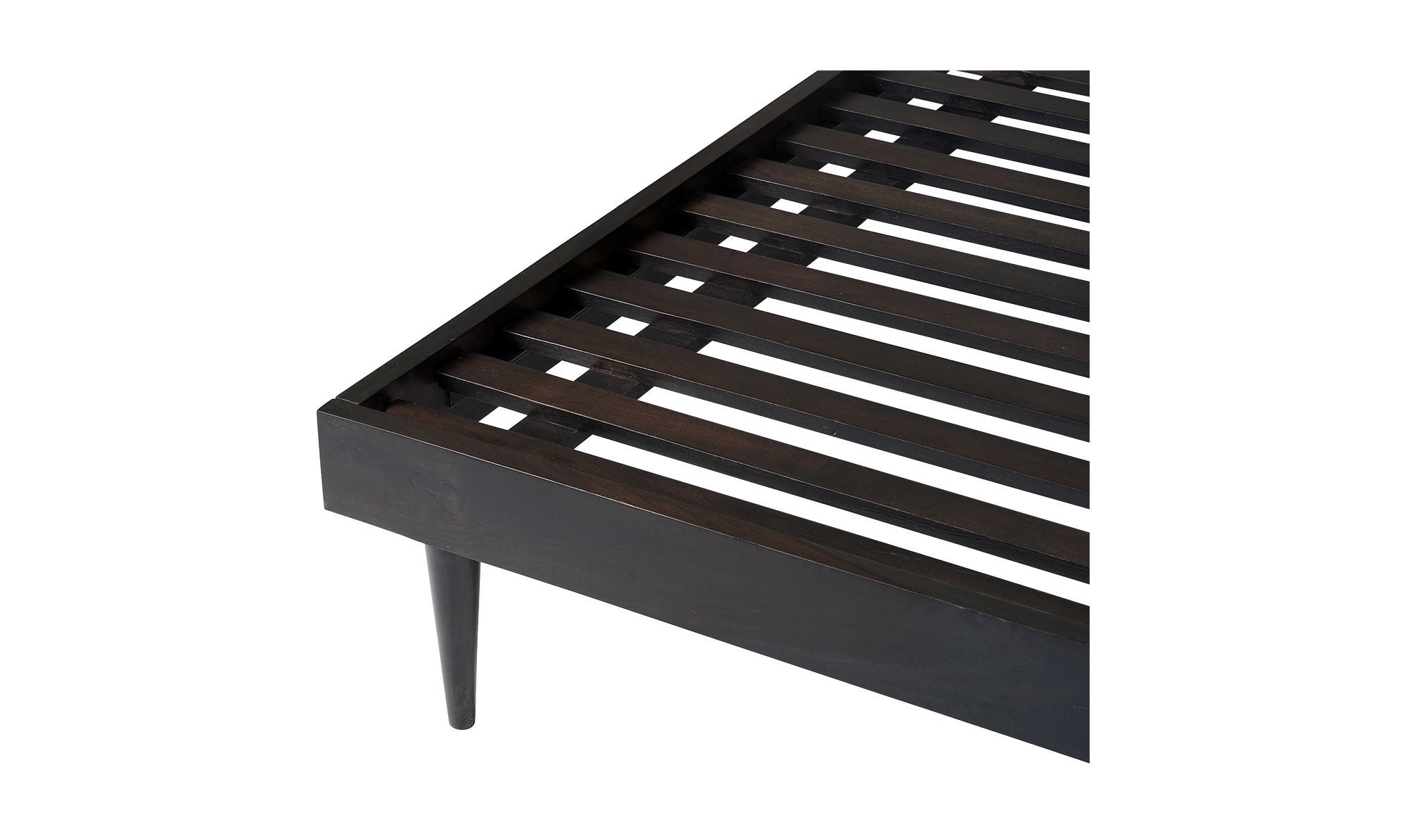 Moe's Pablo Mid-Century Modern Queen Size Bed - Black