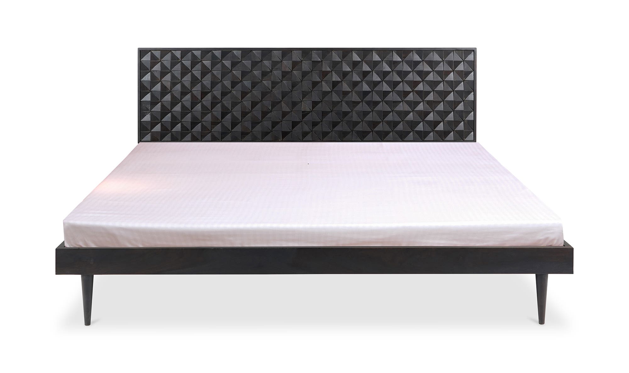 Moe's Pablo Mid-Century Modern King Size Bed - Black