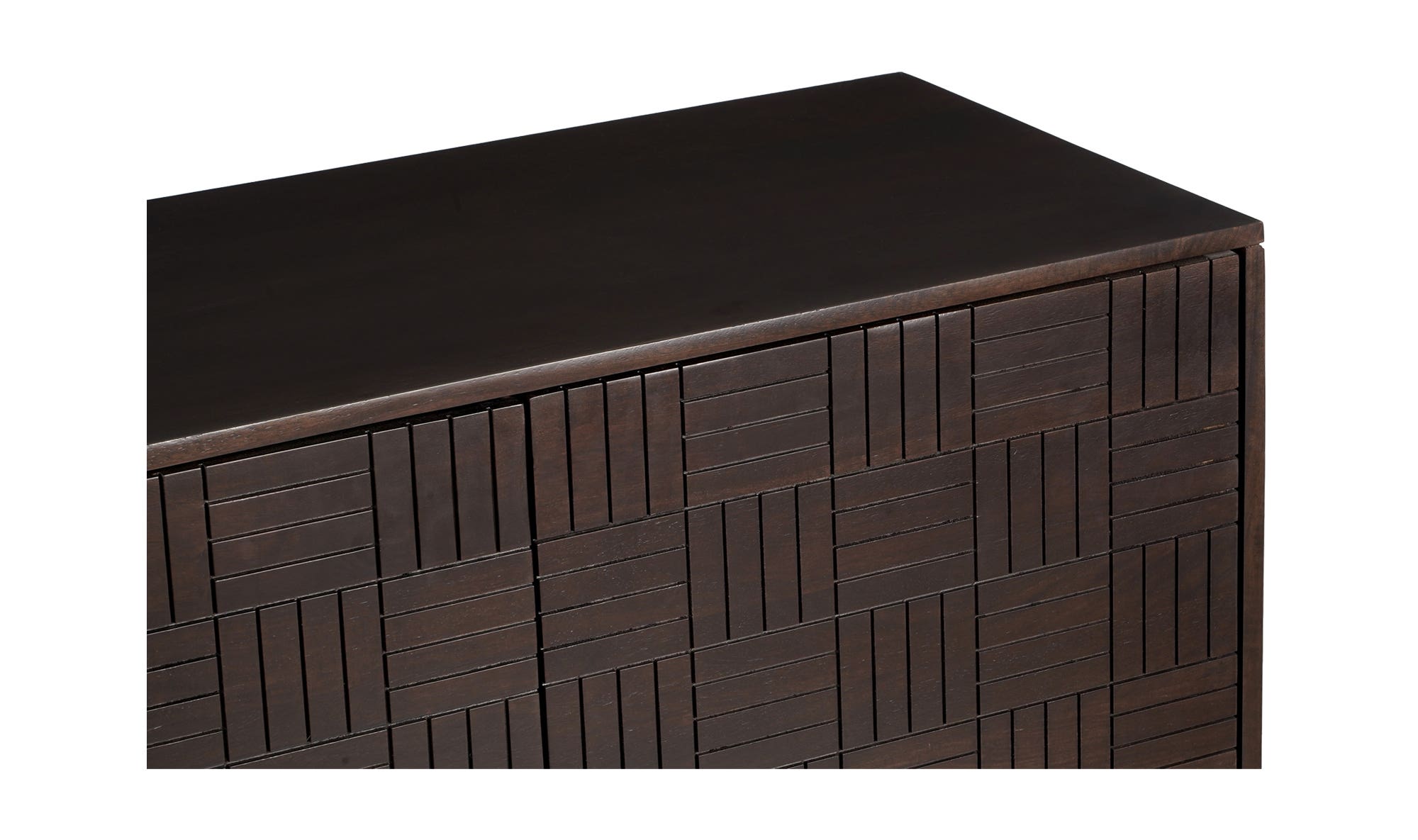 Moe's - Denman Mid-Century Modern Sideboard in Dark Brown