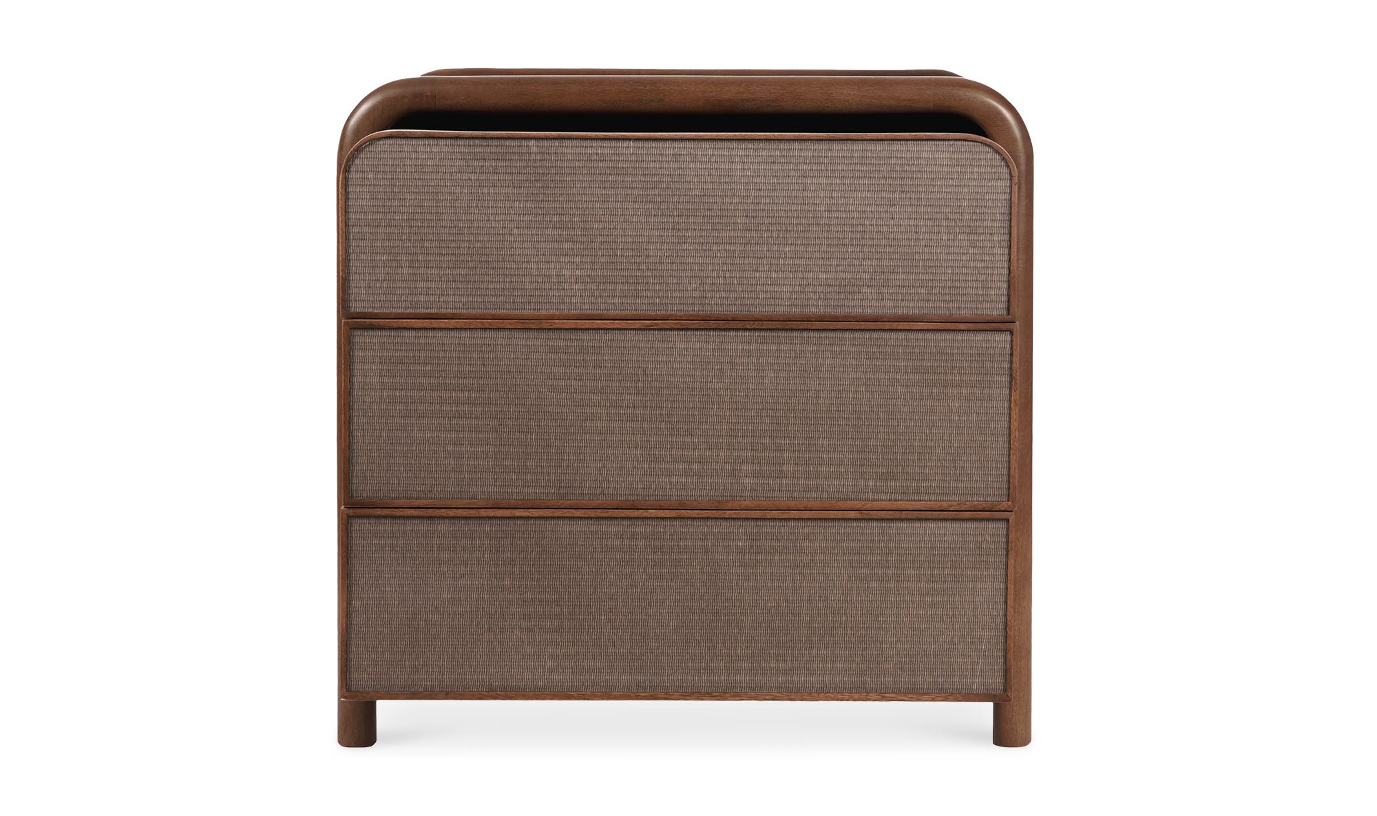 Moe's - Rye Contemporary 3 Drawers Nightstand in Warm Brown