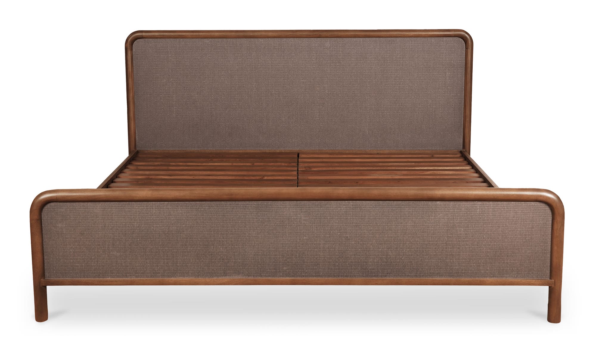 Moe's Rye Modern Bed - Warm Brown