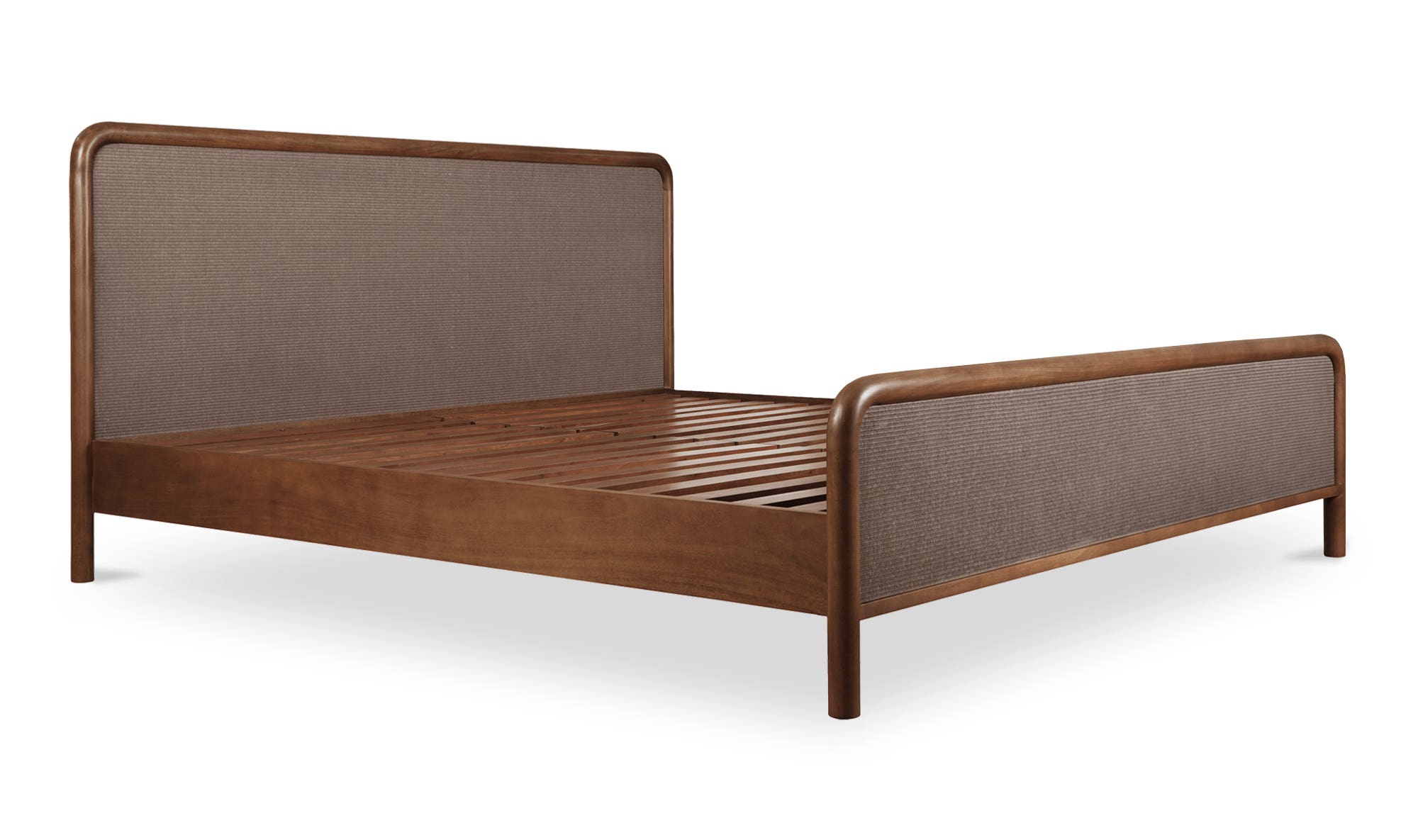 Moe's Rye Modern Bed - Warm Brown