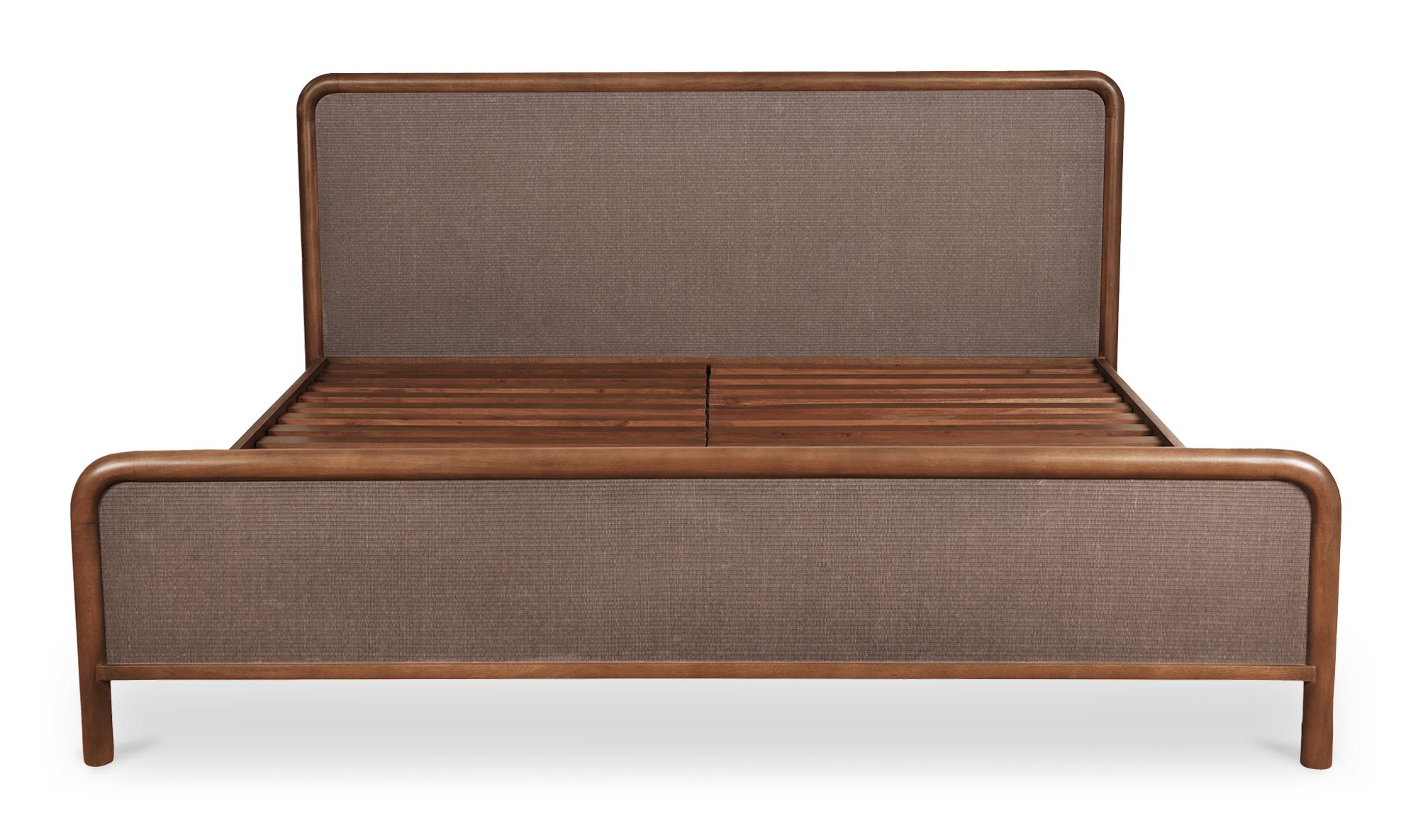 Moe's Rye Contemporary Bed - Warm Brown