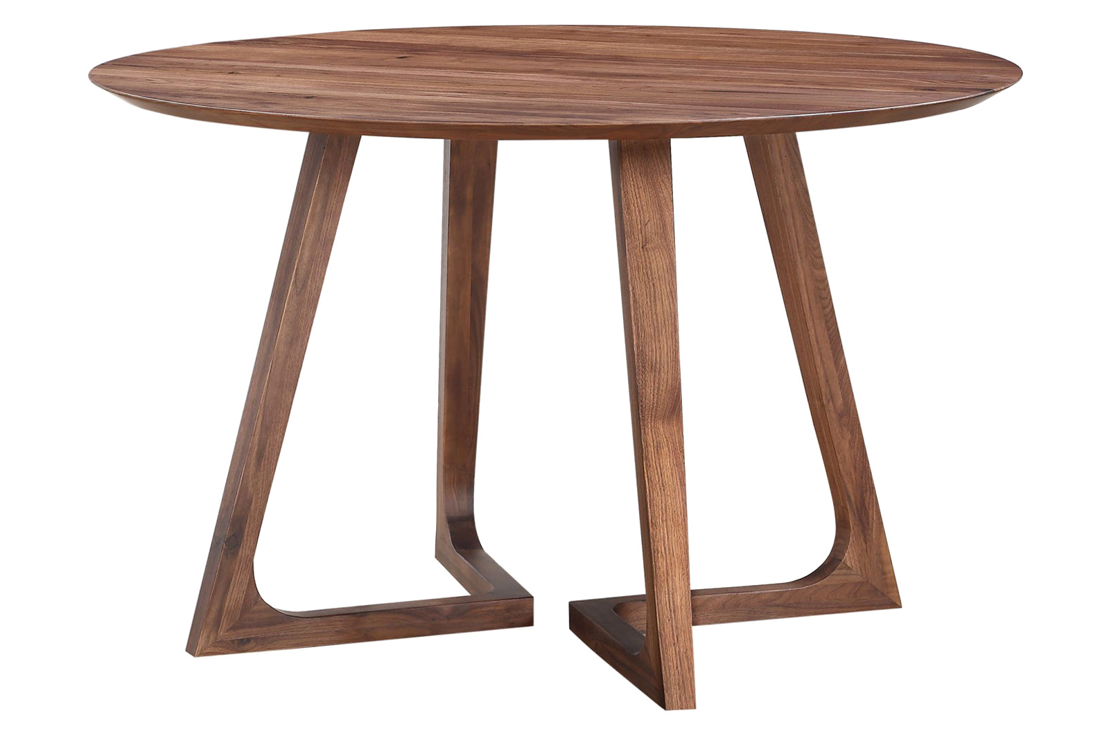 Moe's Godenza Mid-Century Modern Round Dining Table - Brown