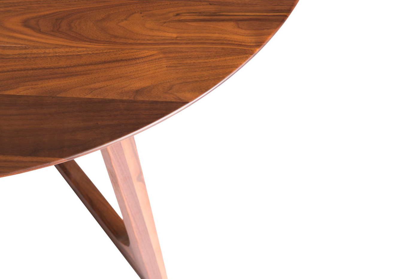 Moe's Godenza Mid-Century Modern Round Dining Table - Brown