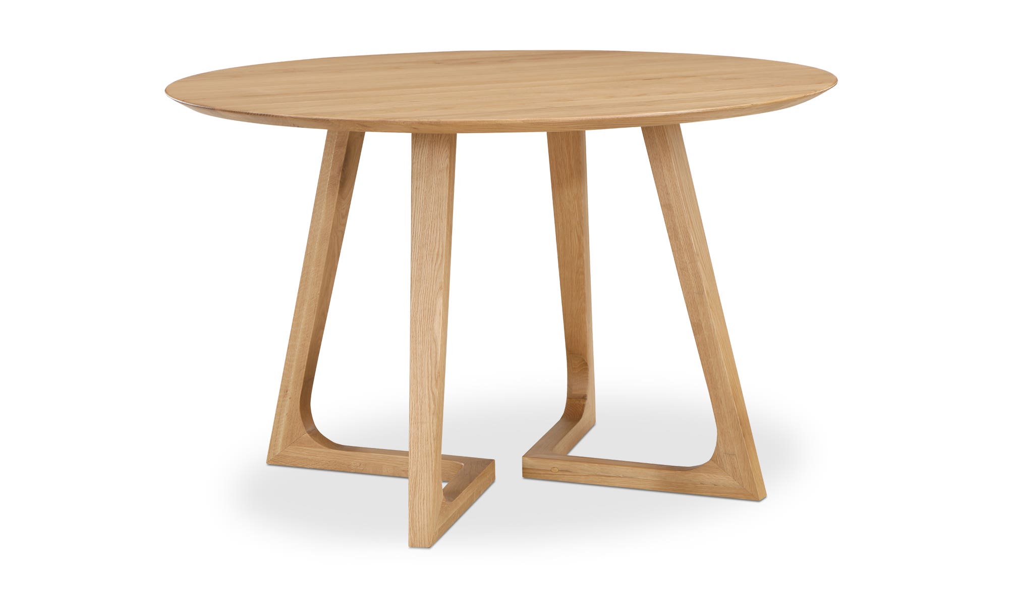 Moe's Godenza Mid-Century Modern Round Dining Table - Oak