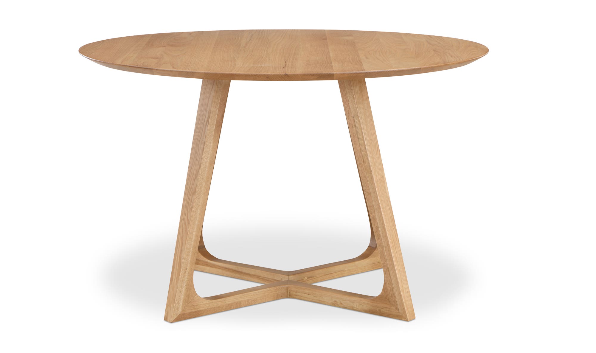 Moe's Godenza Mid-Century Modern Round Dining Table - Oak