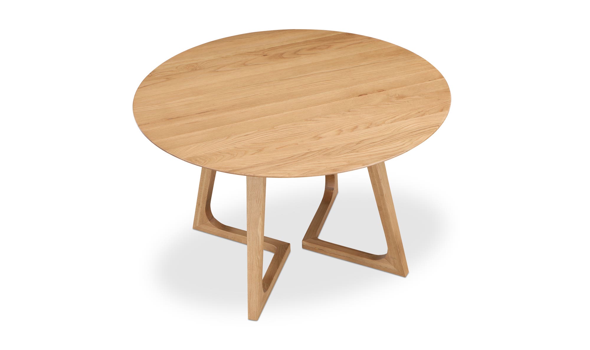 Moe's Godenza Mid-Century Modern Round Dining Table - Oak