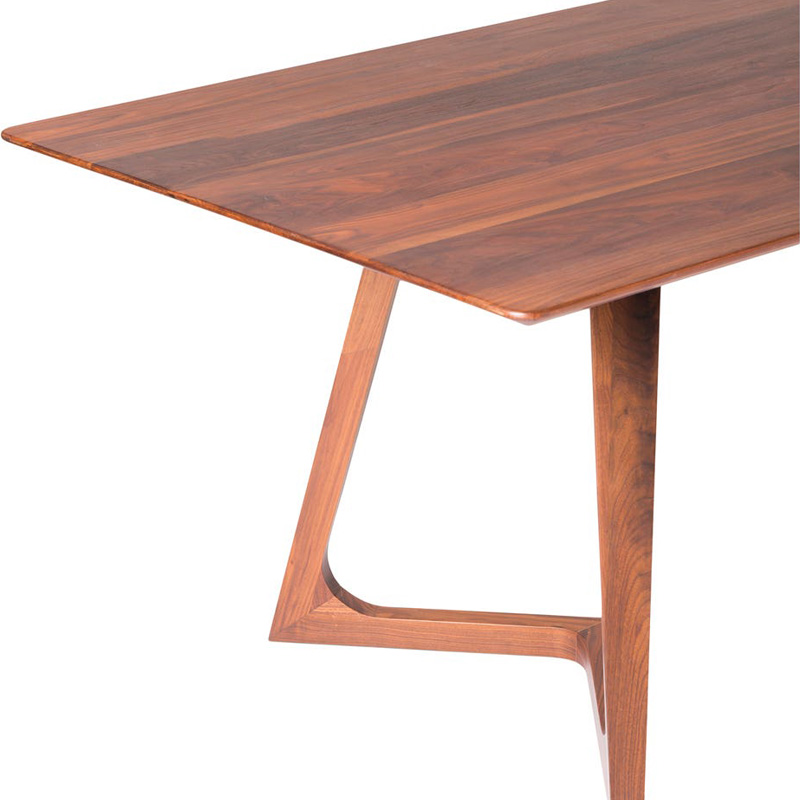 Moe's Godenza Mid-Century Modern Rectangular Dining Table - Brown