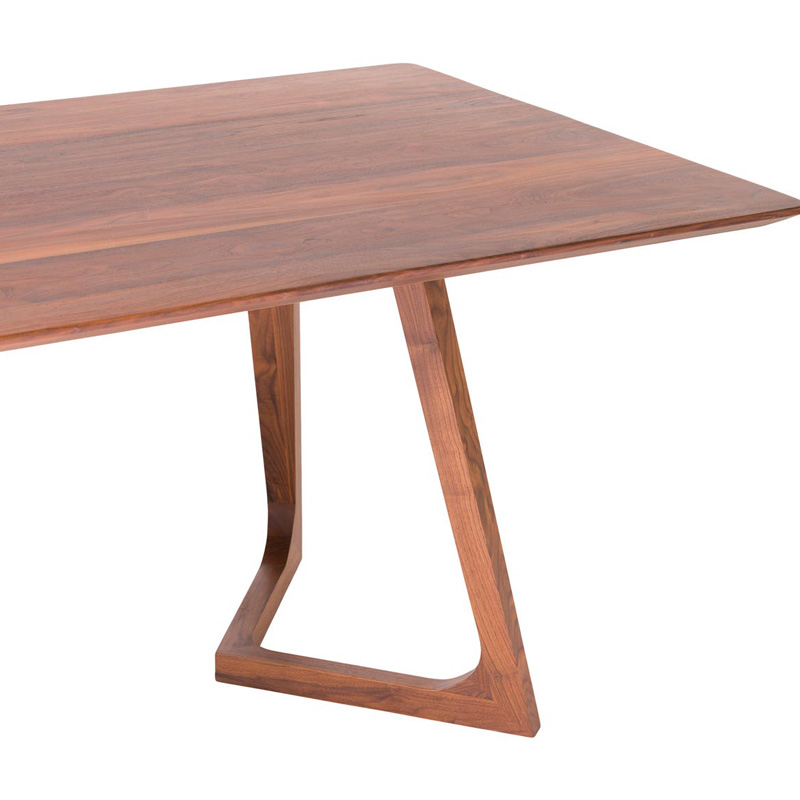 Moe's Godenza Mid-Century Modern Rectangular Dining Table - Brown