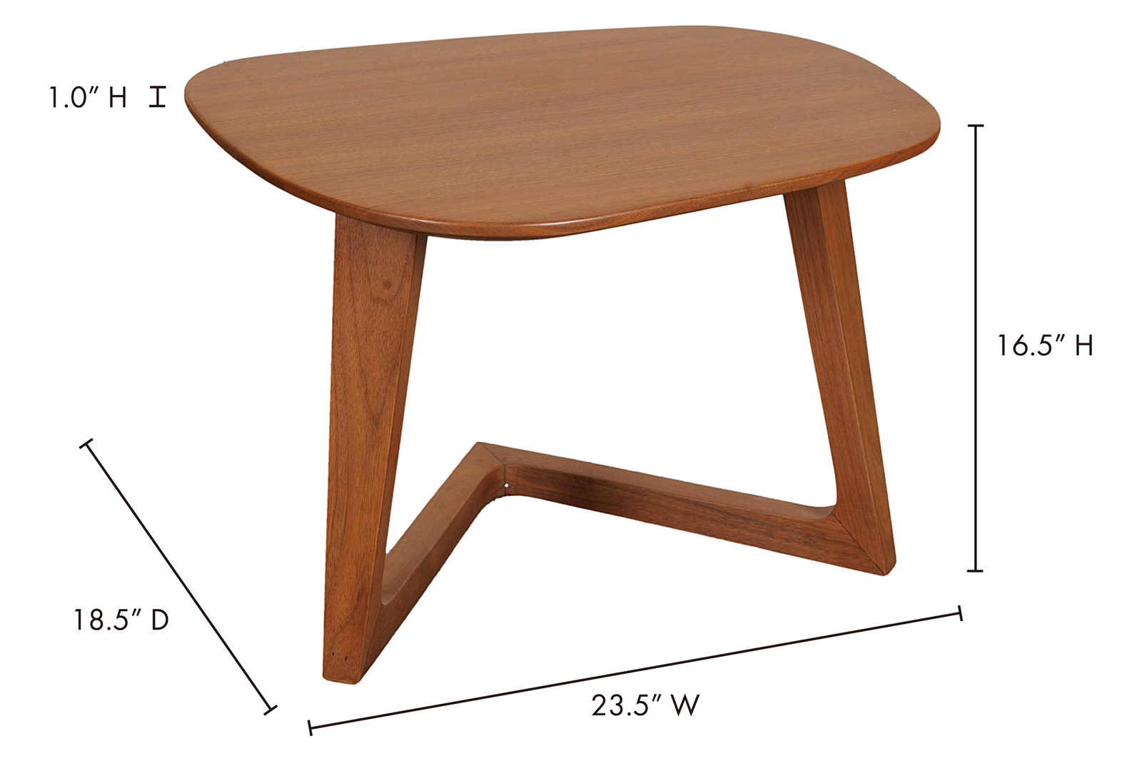 Moe's - Godenza End Table in Brown