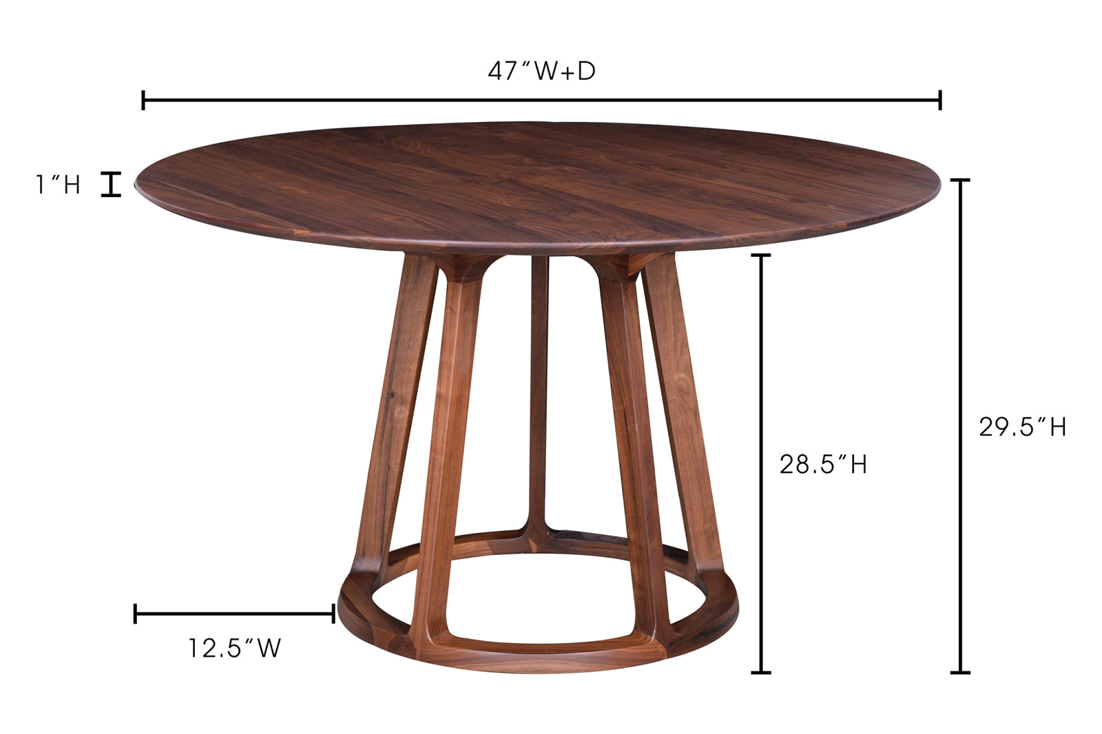 Moe's - Aldo Dining Table in Brown