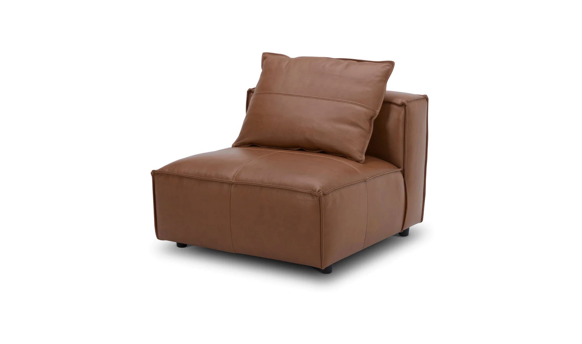 Moe's - Edward Modern Armless Chair in Caramel