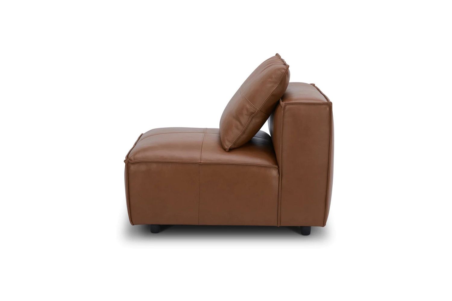 Moe's - Edward Modern Armless Chair in Caramel