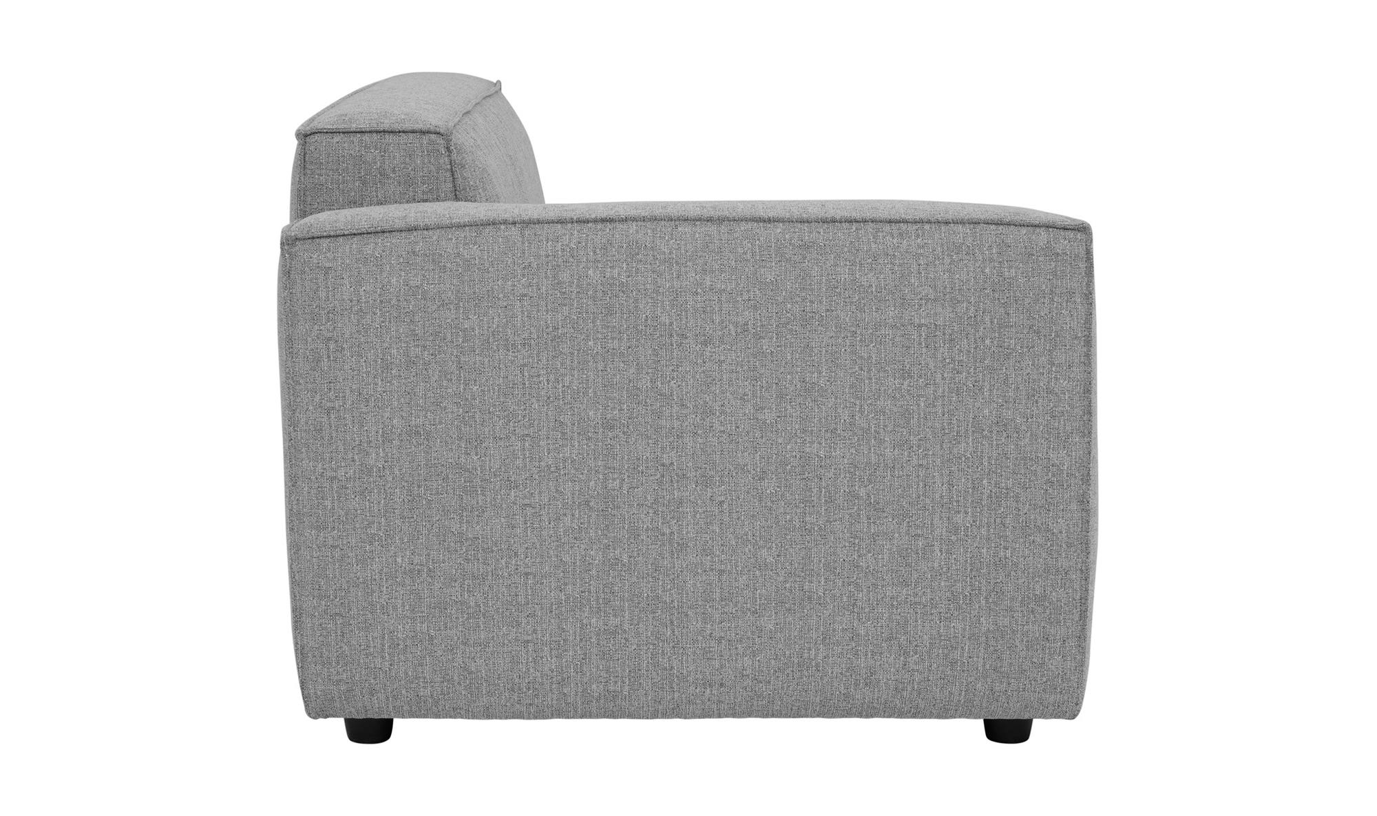 Moe's Aria Modern Left Arm Chair - Stone