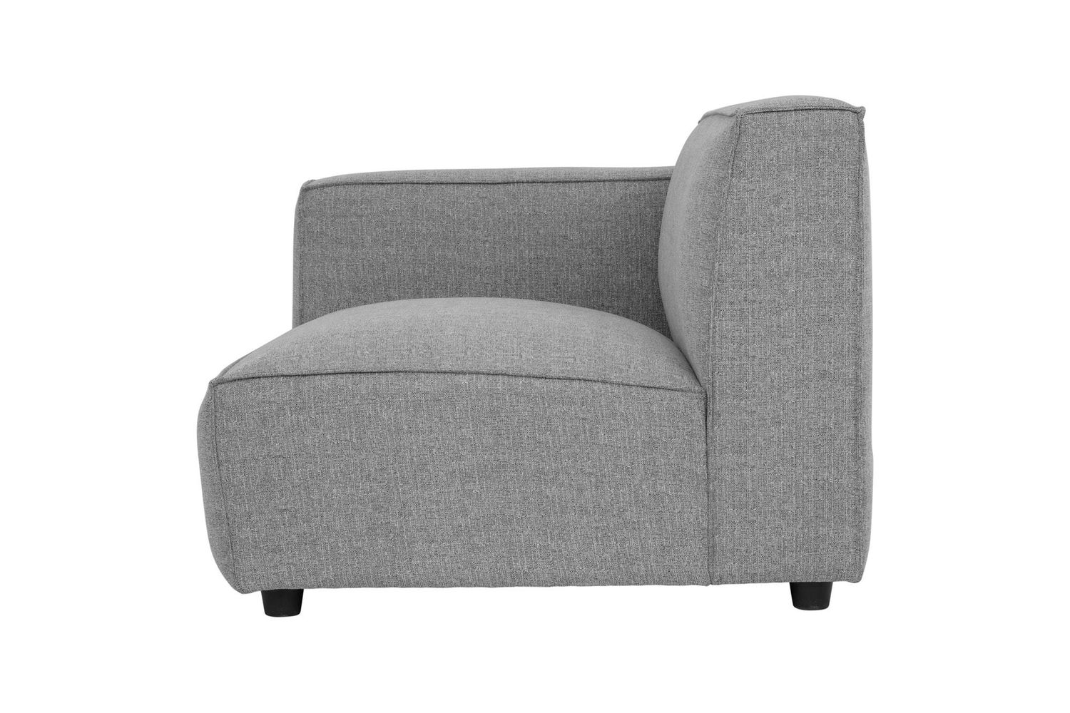 Moe's Aria Modern Left Arm Chair - Stone