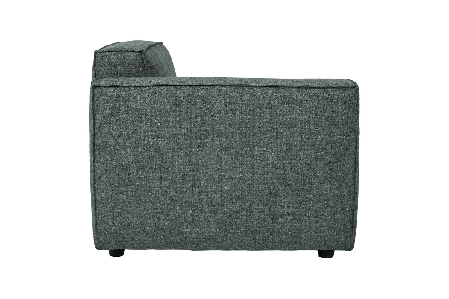 Moe's Aria Modern Left Arm Chair - Dark Gray