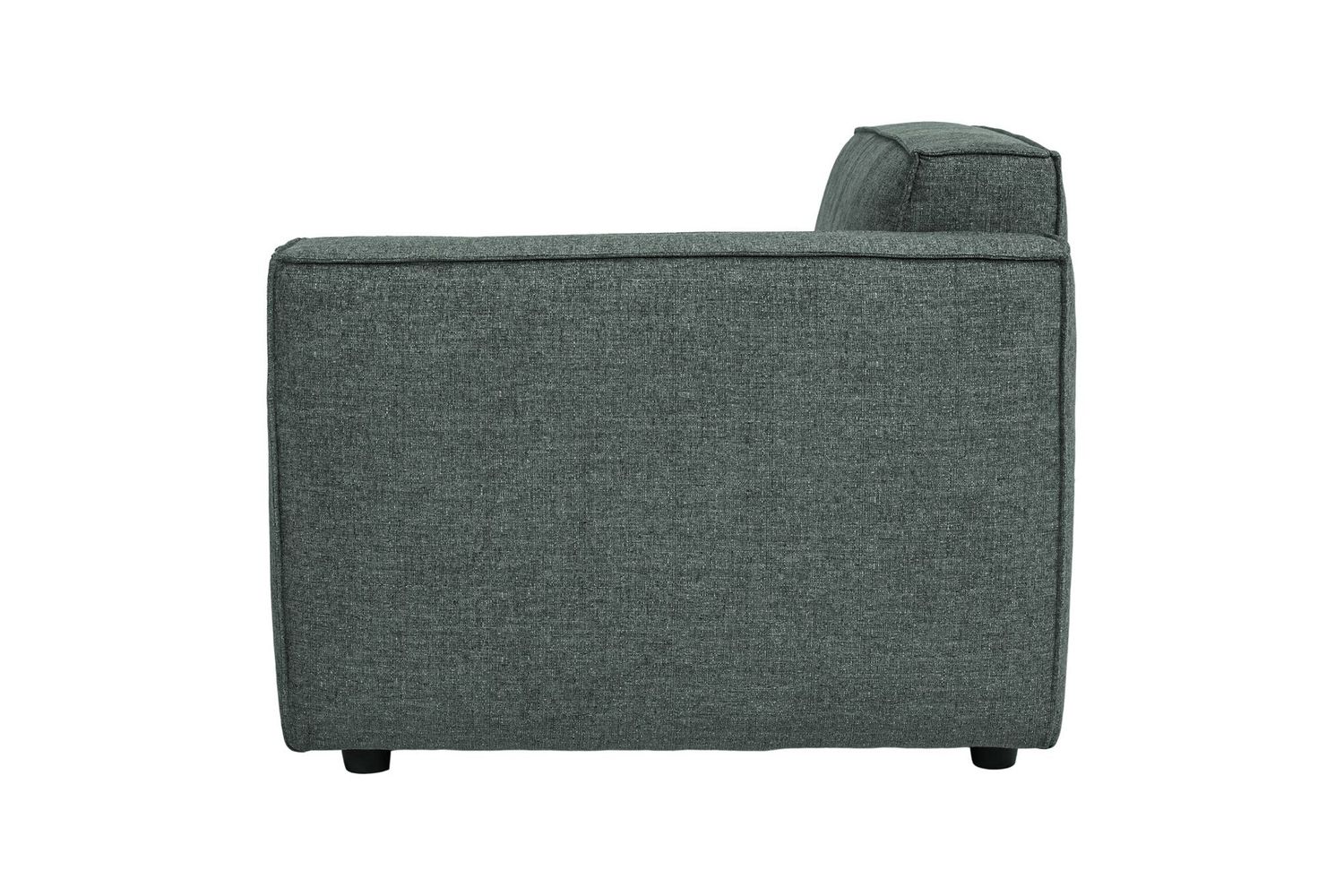 Moe's Aria Modern Right Arm Chair - Dark Gray