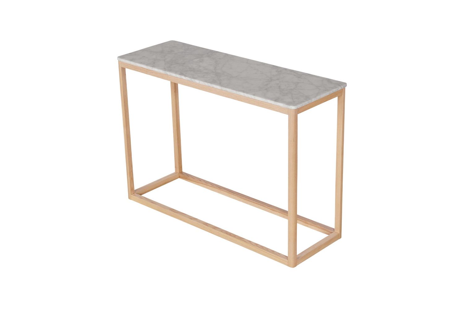 Moe's Ellis Modern Console Table - Natural, Marble/Wood