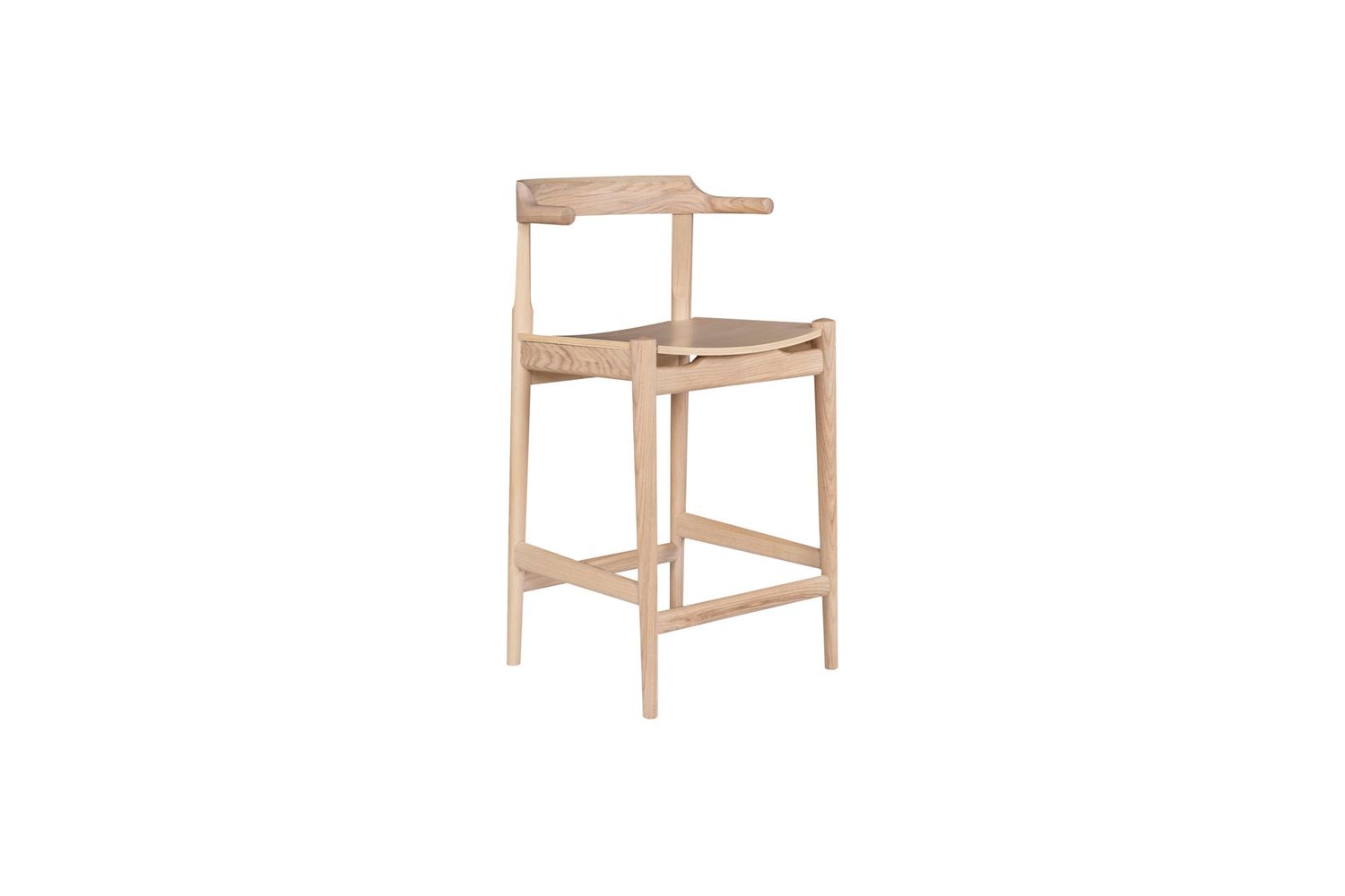 Moe's - Clayton Mid-Century Modern Counter Stool in Blonde