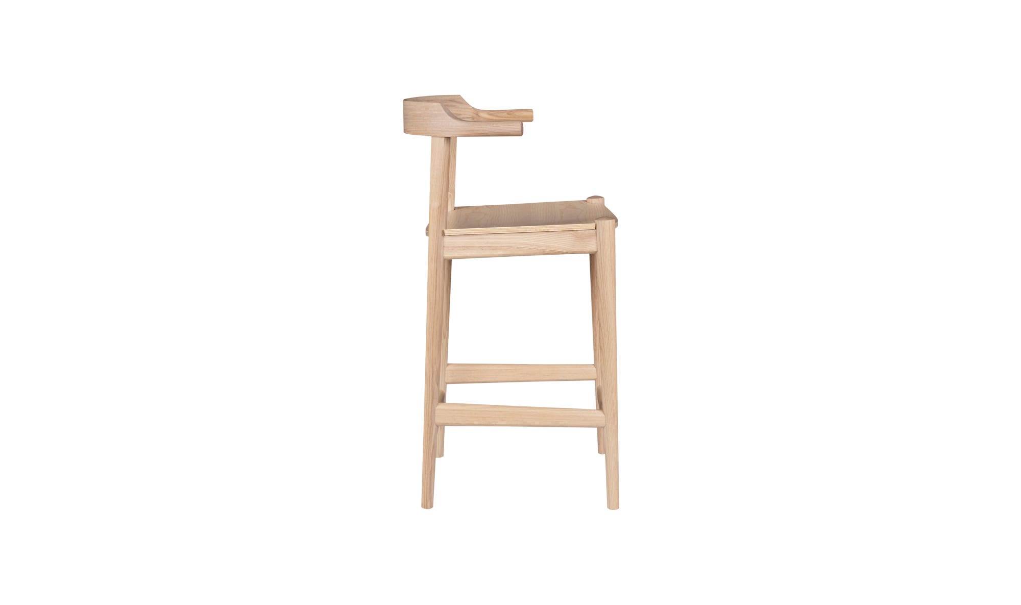 Moe's - Clayton Mid-Century Modern Counter Stool in Blonde