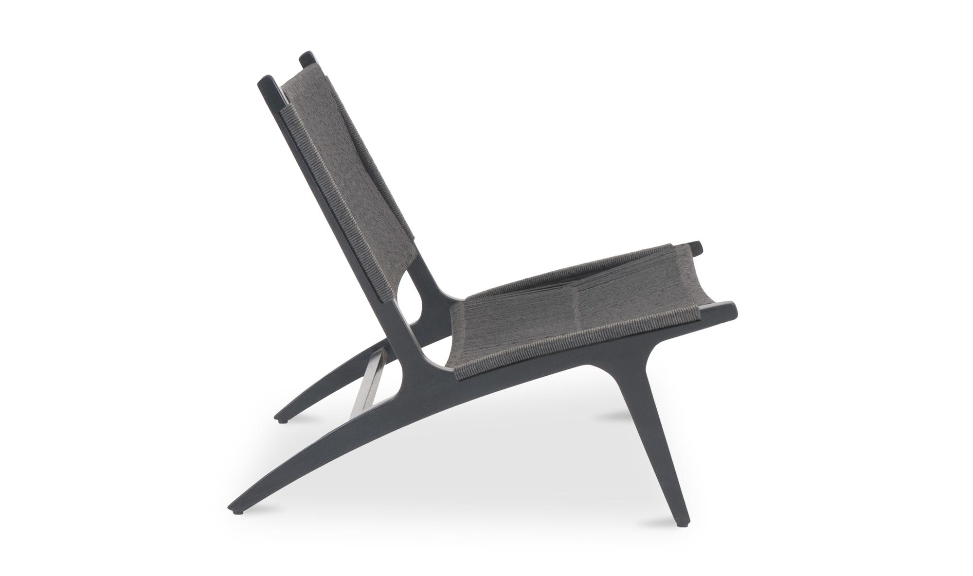 Moe's Palma Contemporary Outdoor Lounge Chair - Black