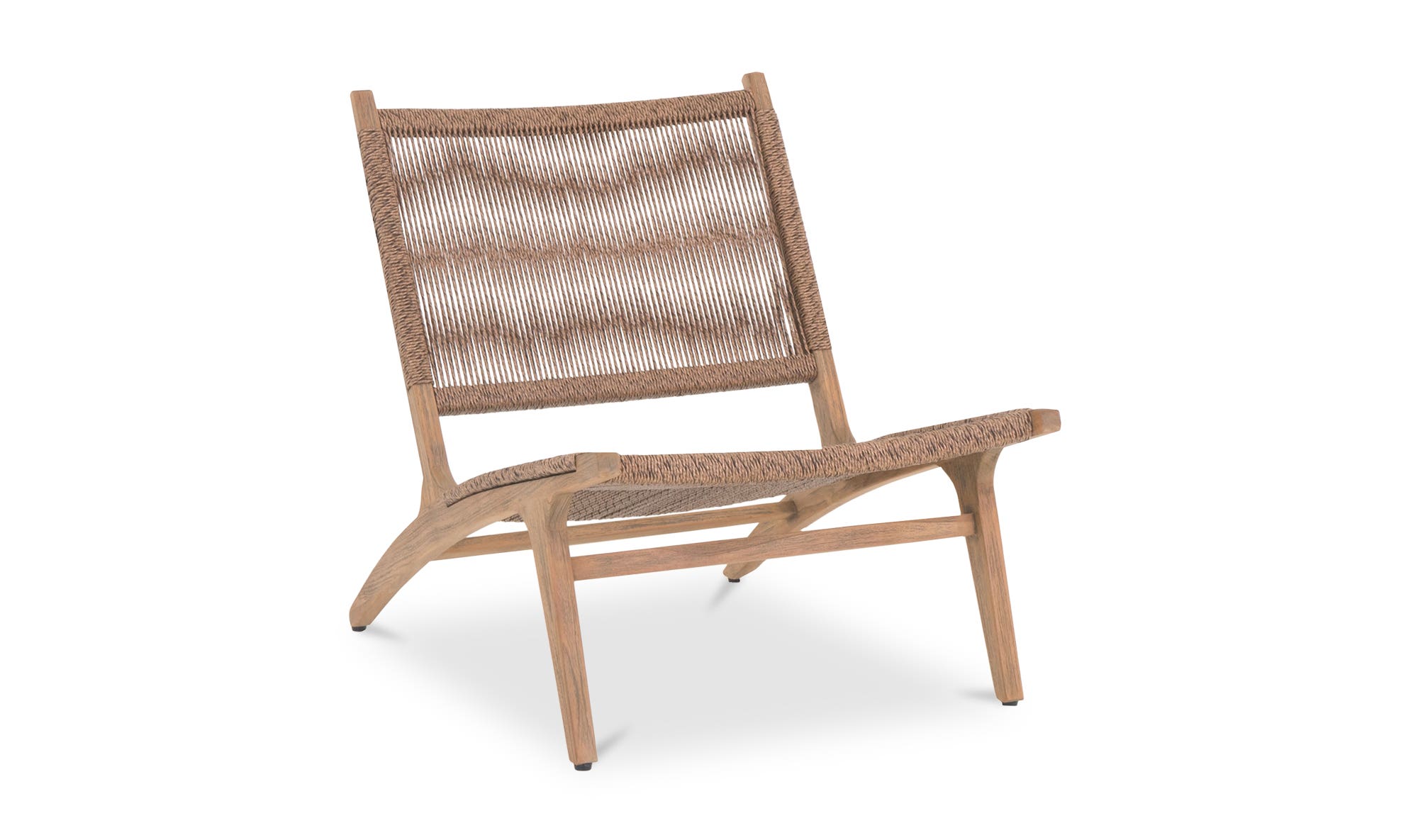 Moe's Palma Contemporary Outdoor Lounge Chair - Warm Brown