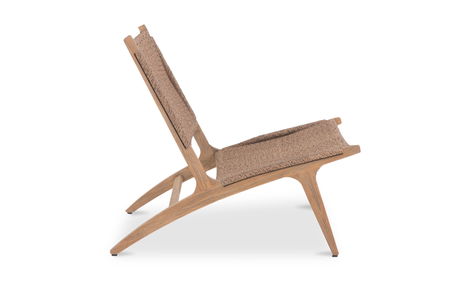 Moe's Palma Contemporary Outdoor Lounge Chair - Warm Brown