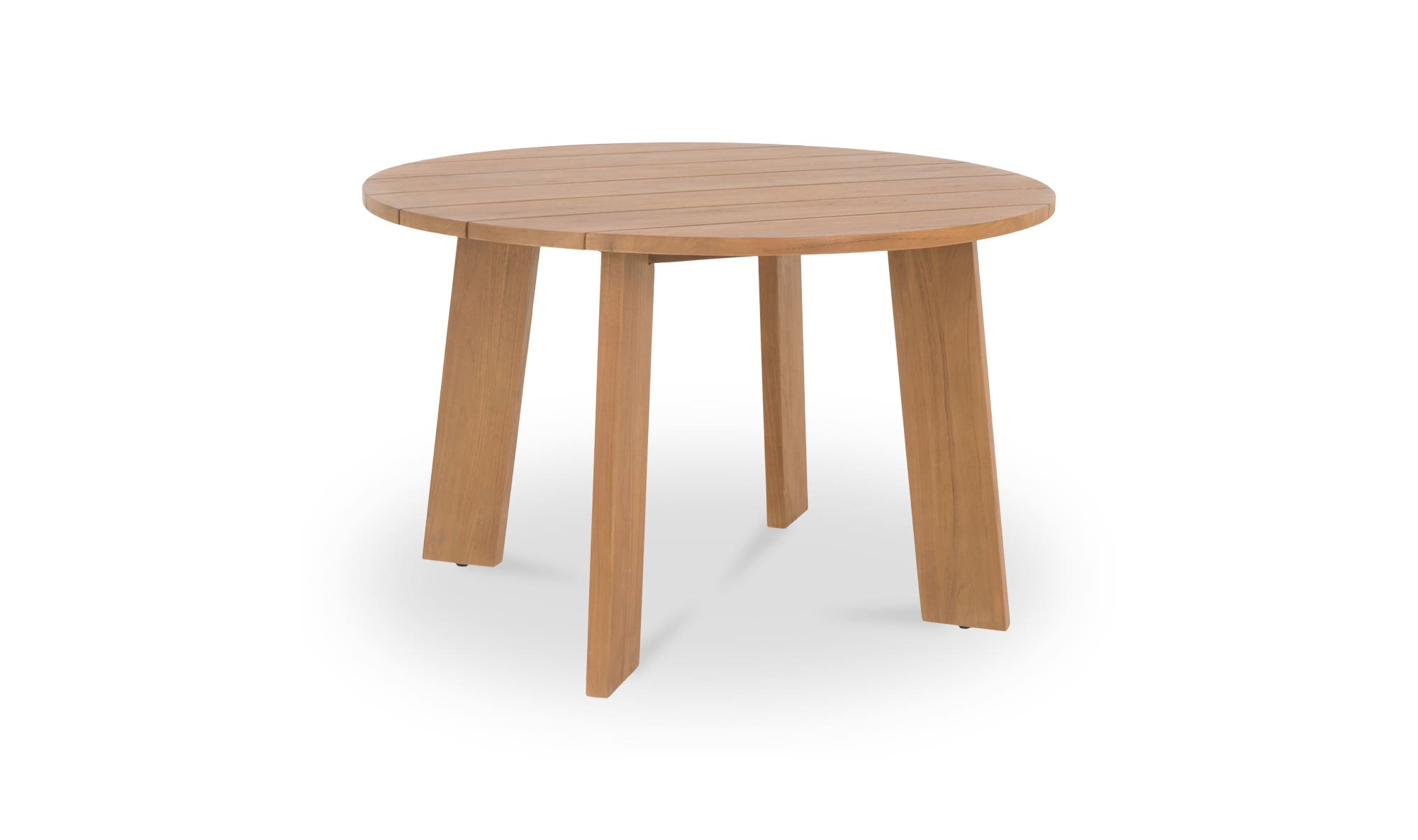 Moe's Delta Contemporary Round Outdoor Dining Table - Natural