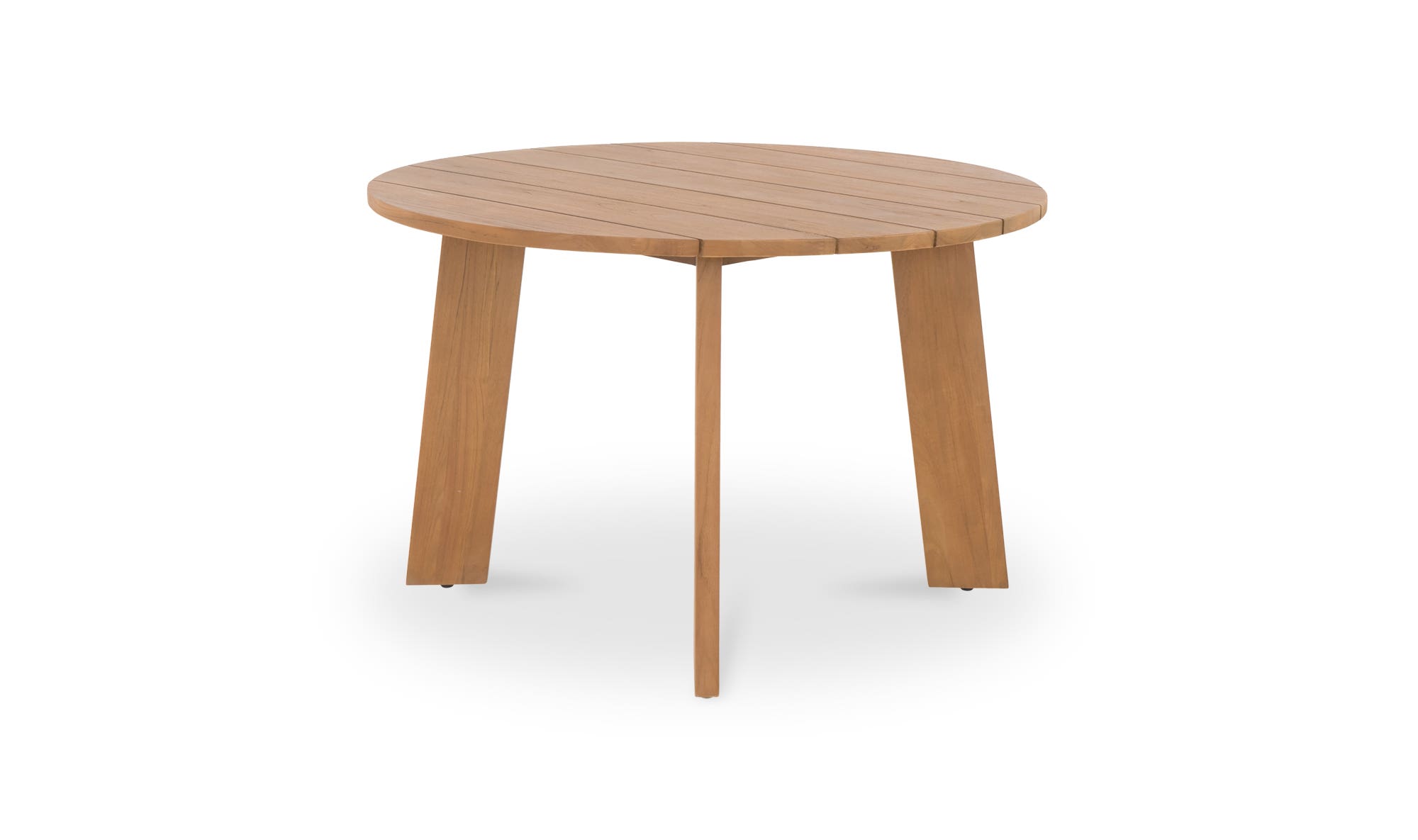 Moe's Delta Contemporary Round Outdoor Dining Table - Natural