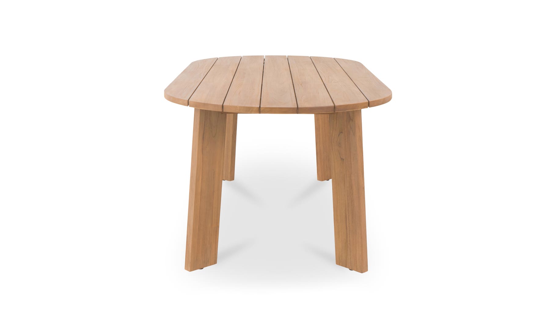 Moe's Delta Contemporary Oval Outdoor Dining Table - Natural