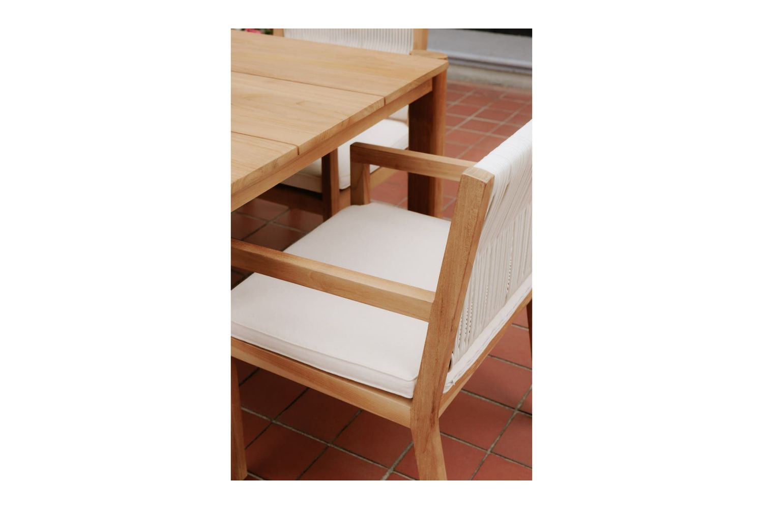 Moe's - Luce Contemporary Outdoor Dining Chair in Natural