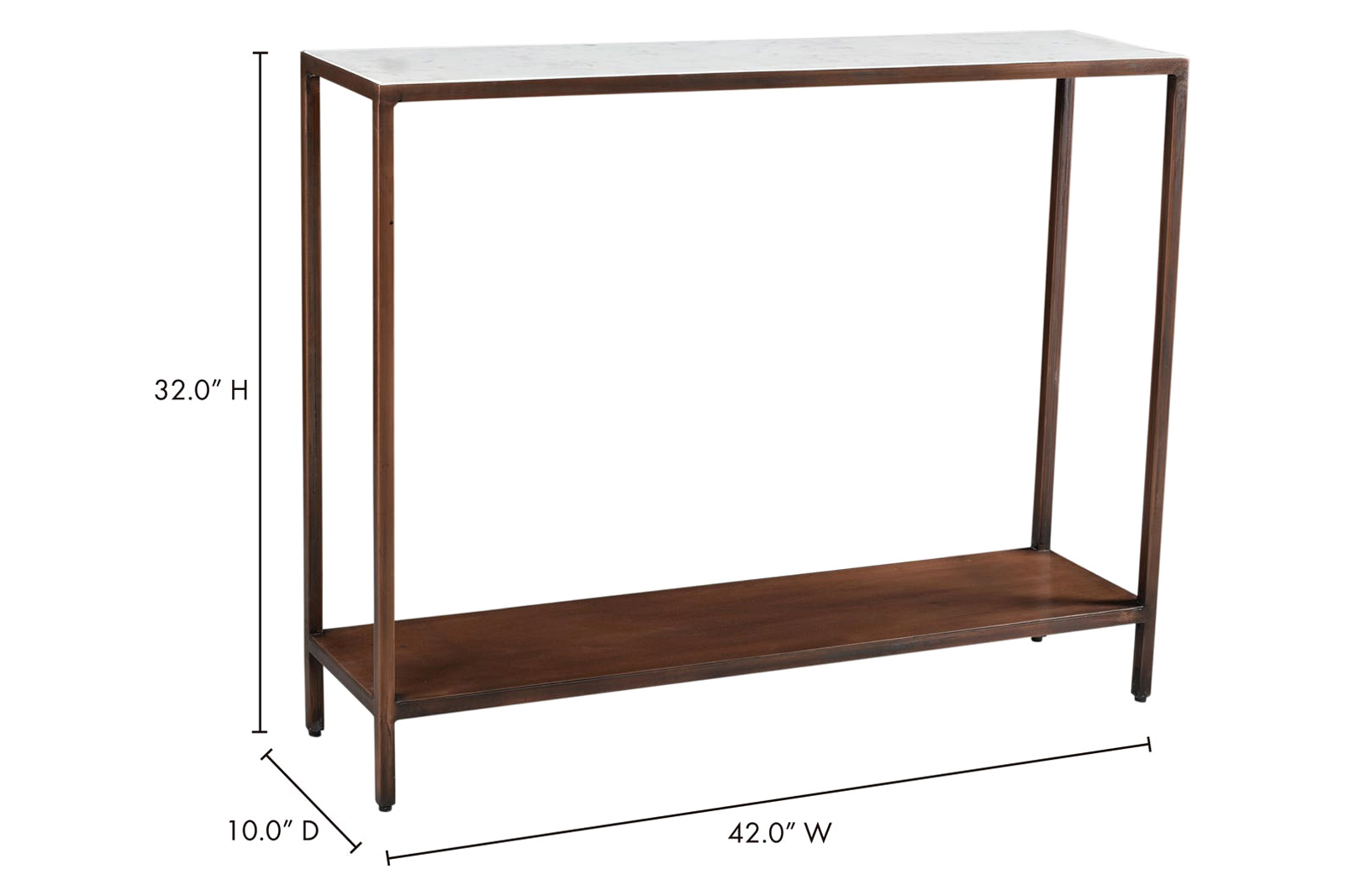 Moe's - Bottego Console Table in Brown