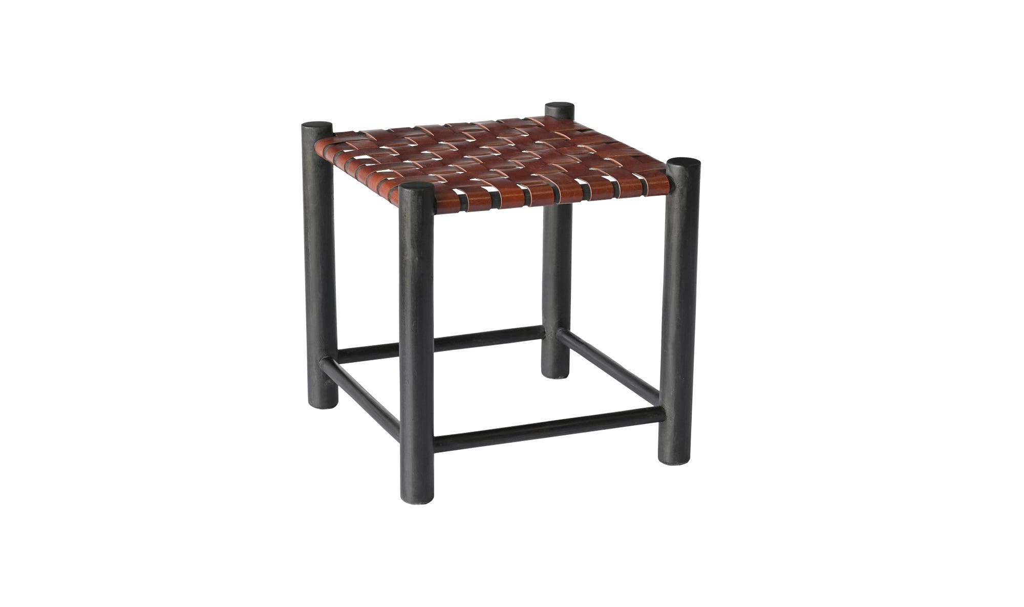 Moe's - Selby Rustic Stool in Burgundy