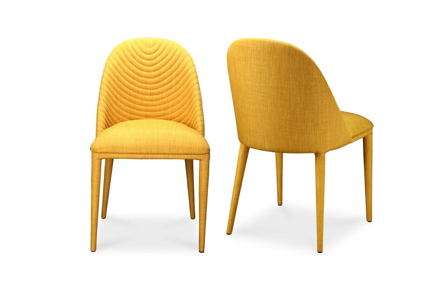 Moe's Libby Contemporary Dining Chair Set of 2 - Yellow