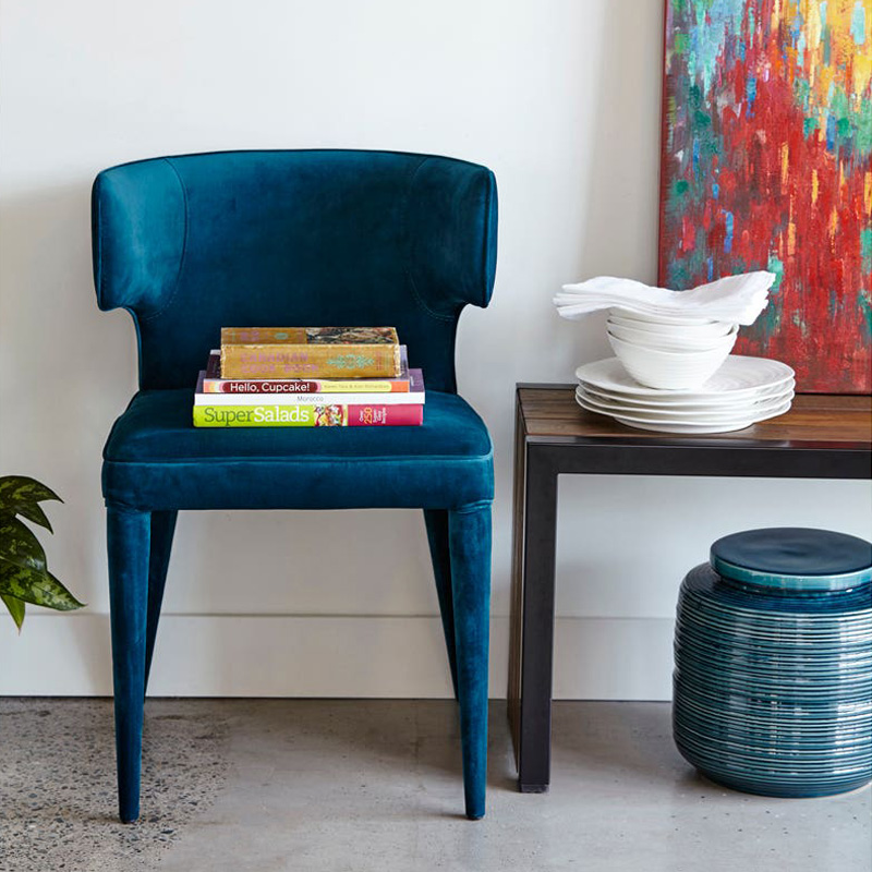 Moe's Jennaya Dining Chair - Teal