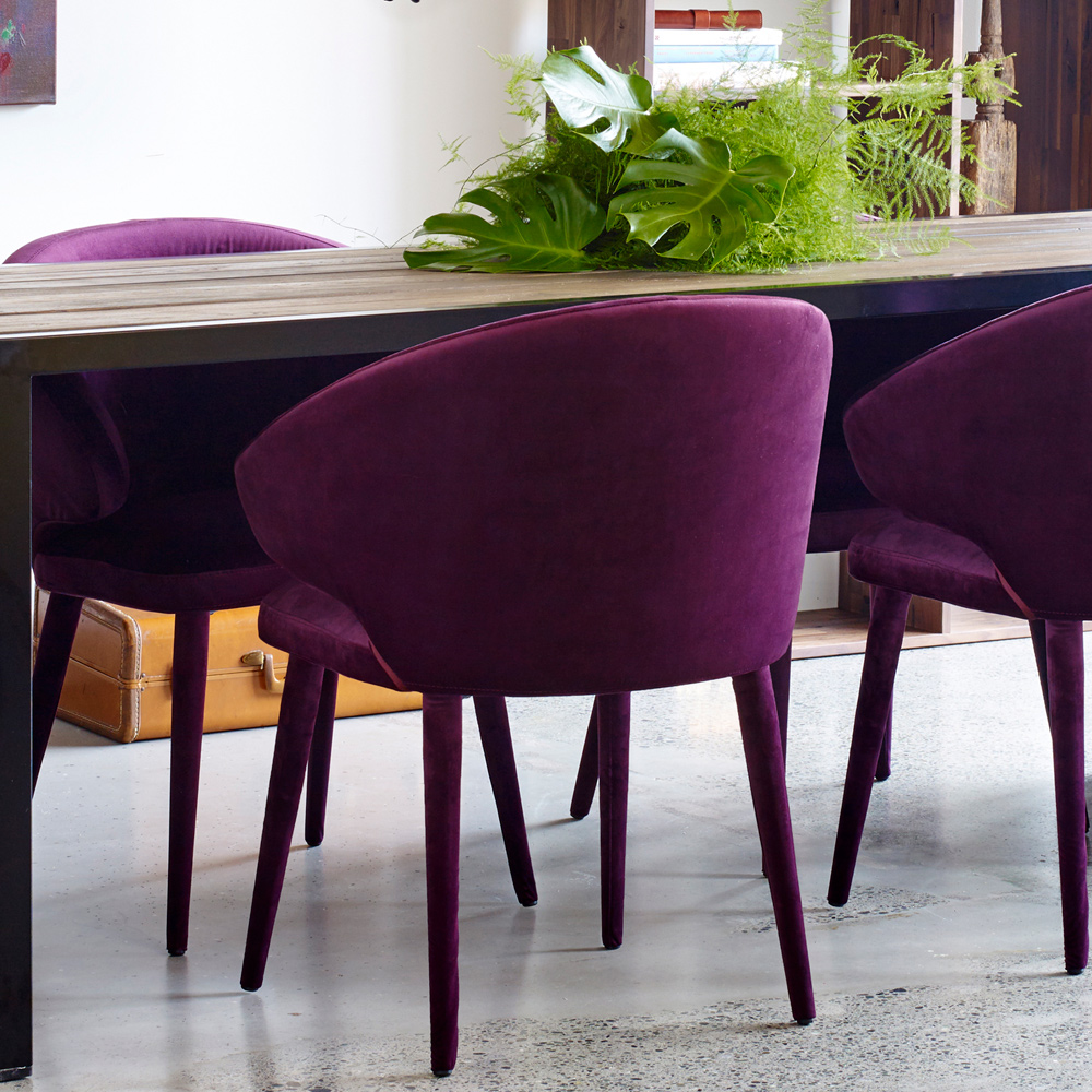 Moe's - Stewart Dining Chair in Burgundy