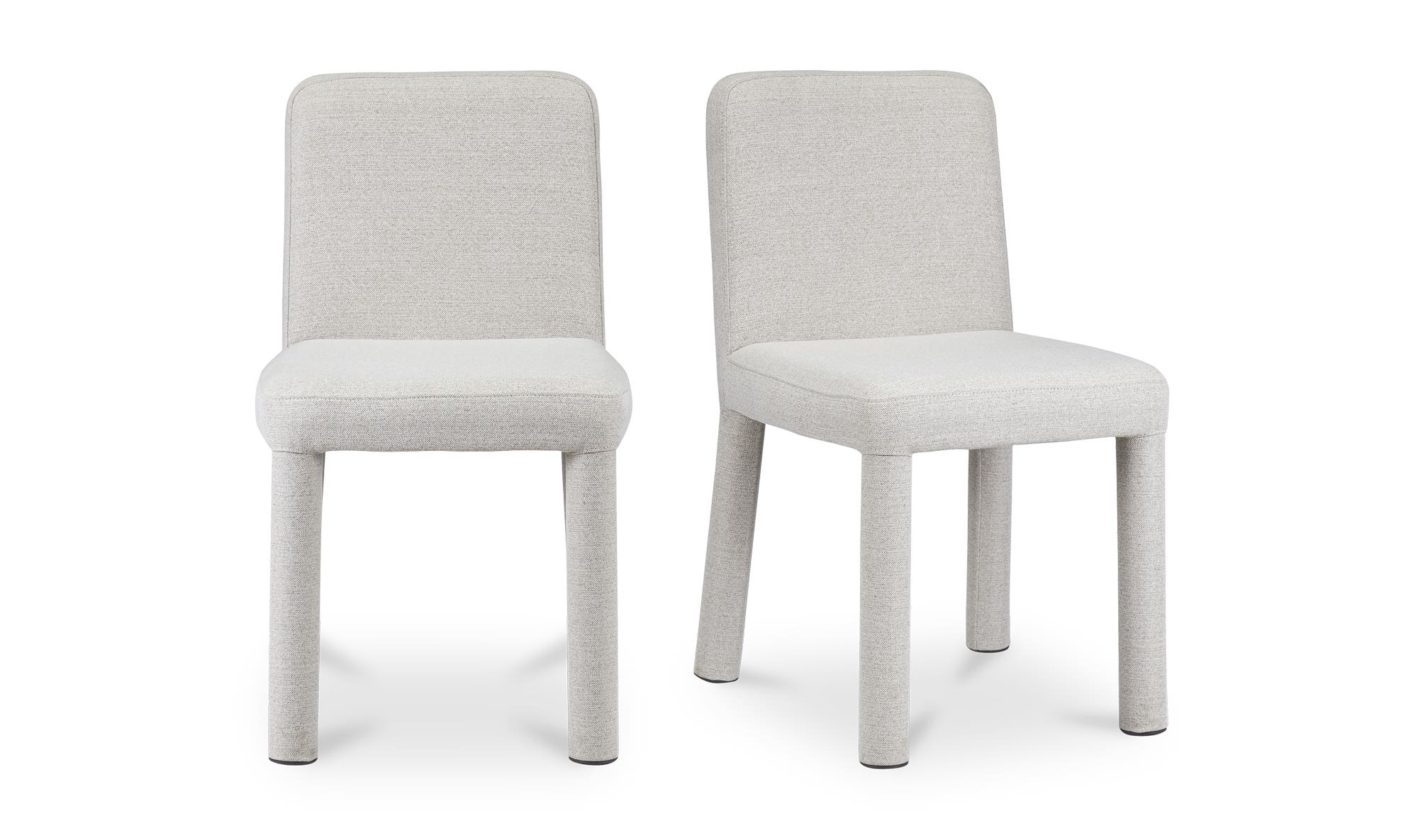 Moe's Place Contemporary Dining Chair Set of 2 - Light Gray