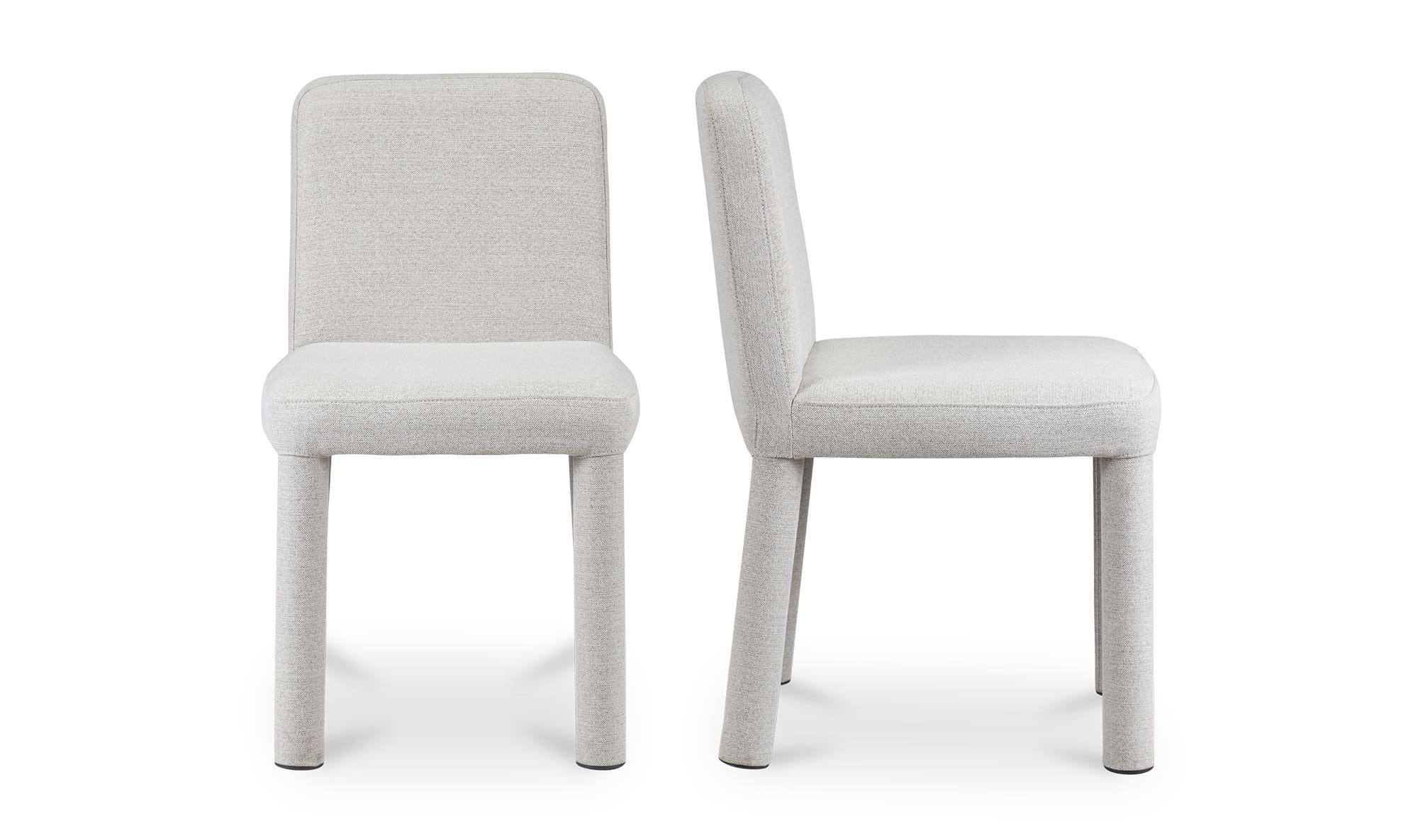 Moe's Place Contemporary Dining Chair Set of 2 - Light Gray