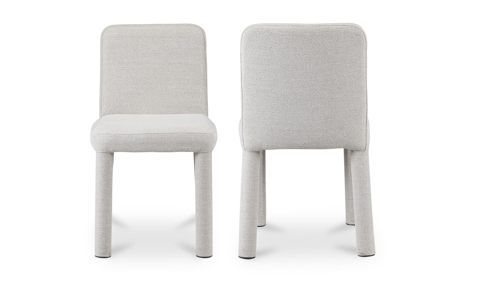 Moe's Place Contemporary Dining Chair Set of 2 - Light Gray