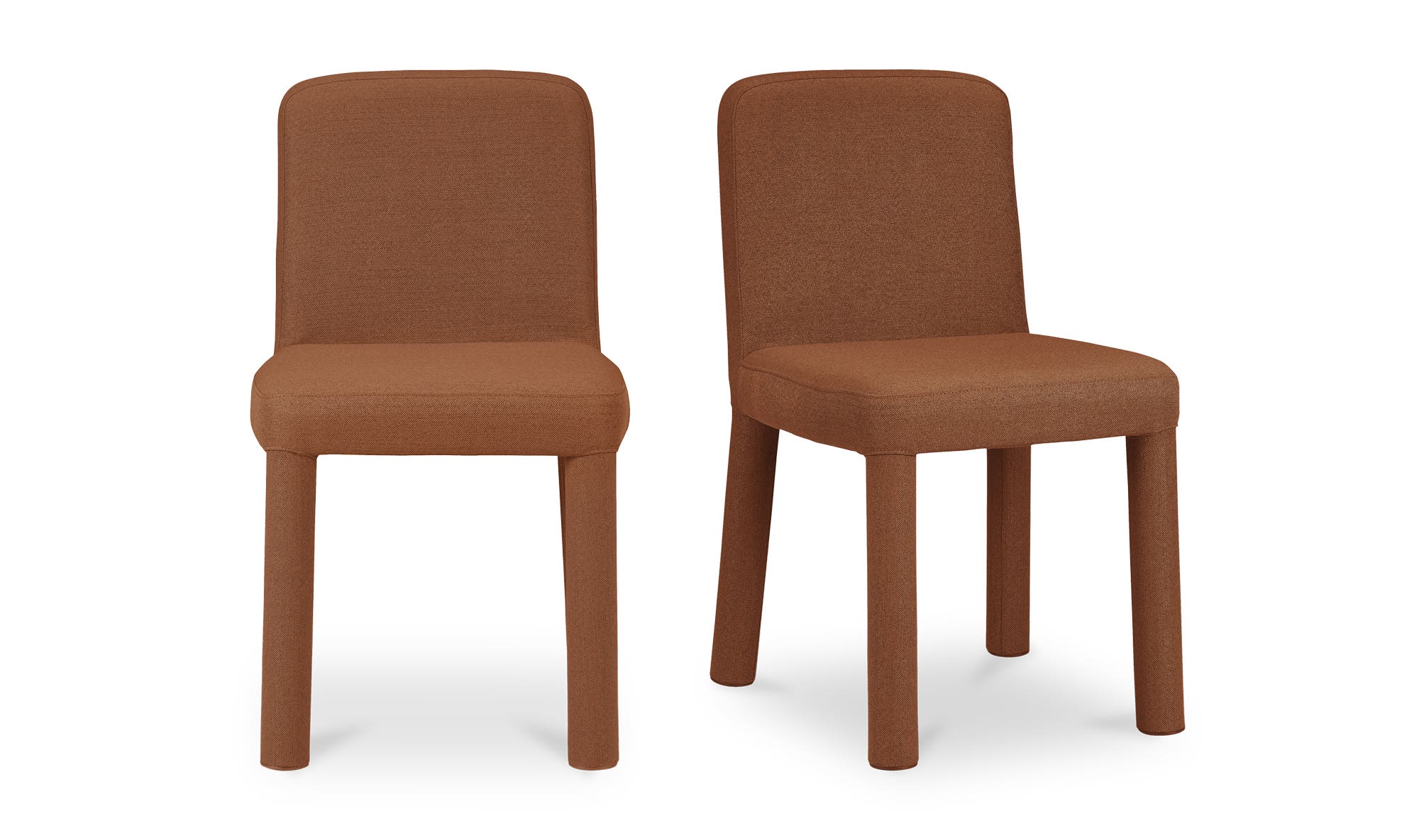 Moe's Place Contemporary Dining Chair Set of 2 - Rust