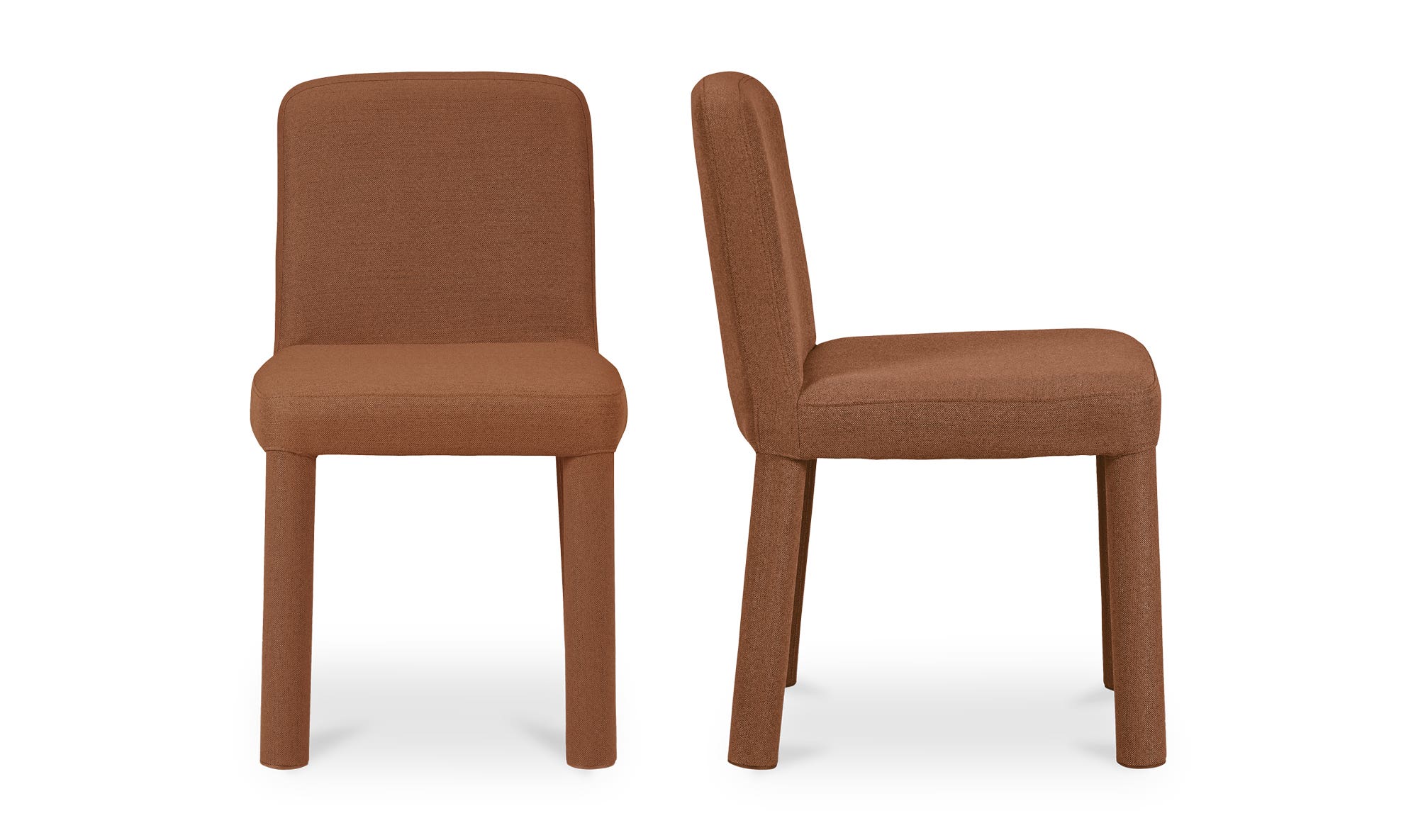 Moe's Place Contemporary Dining Chair Set of 2 - Rust