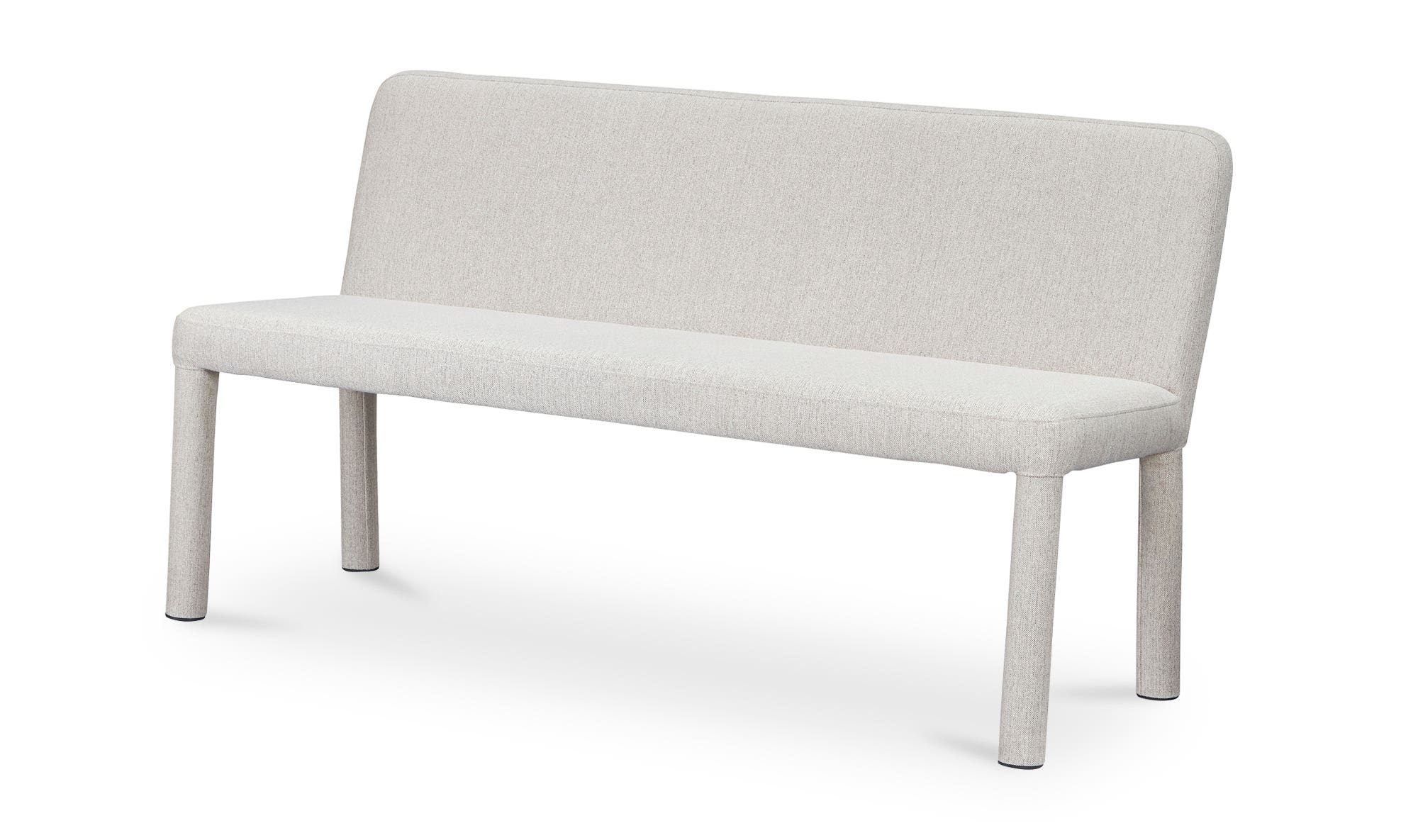 Moe's Place Contemporary Dining Banquette - Light Gray