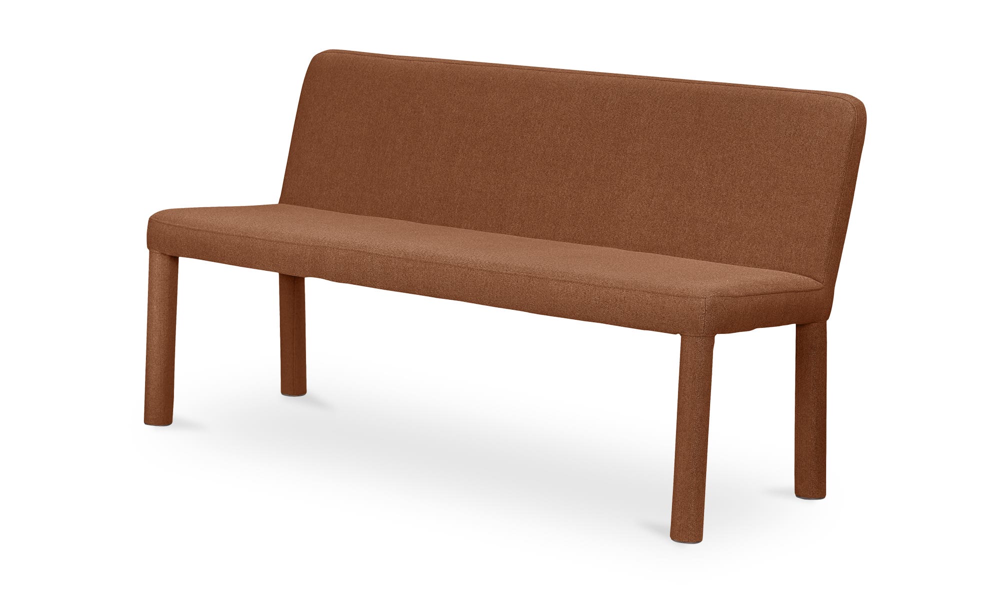 Moe's Place Contemporary Dining Banquette - Rust