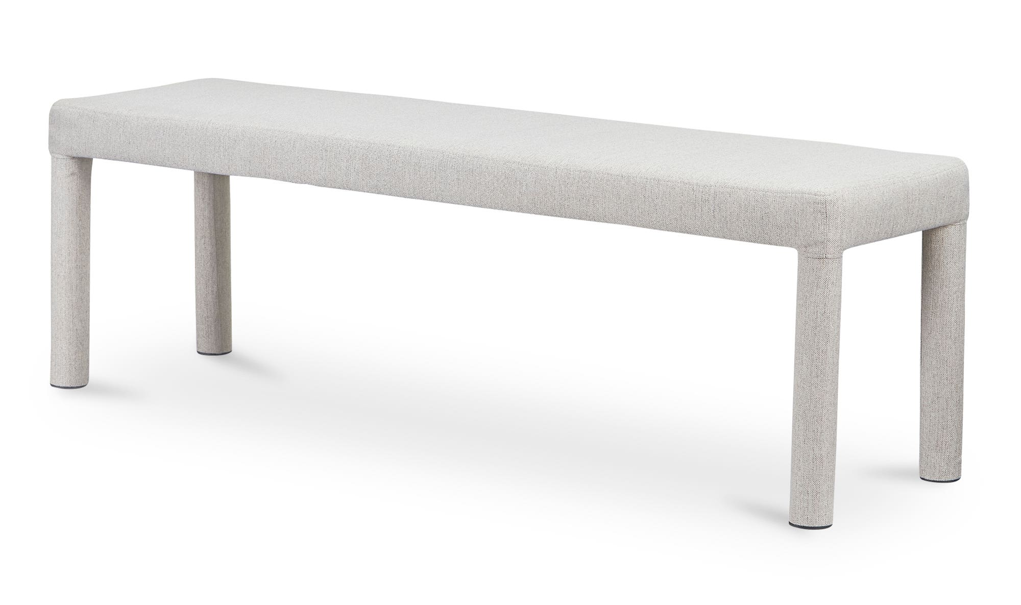 Moe's Place Contemporary Dining Bench - Light Gray