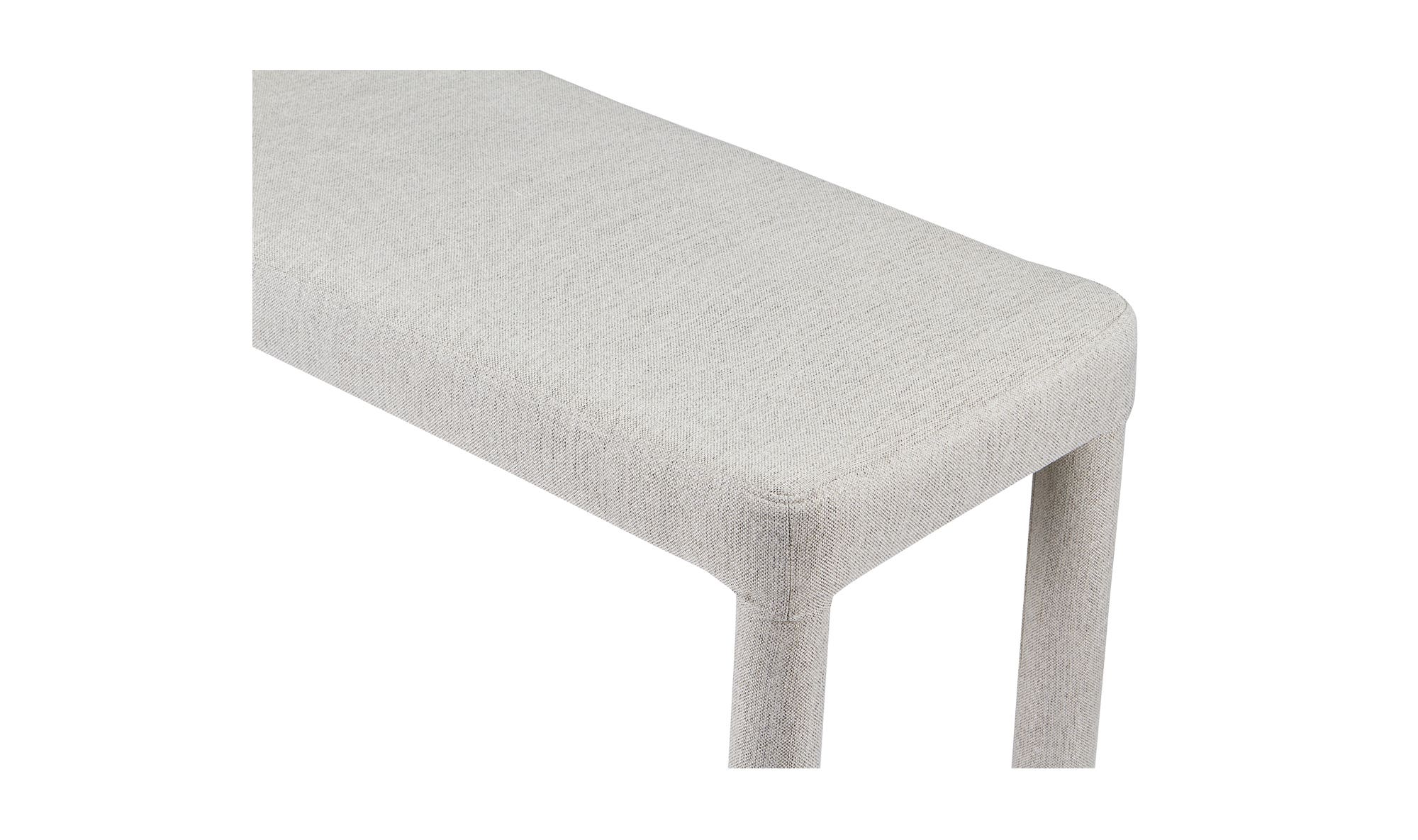 Moe's Place Contemporary Dining Bench - Light Gray